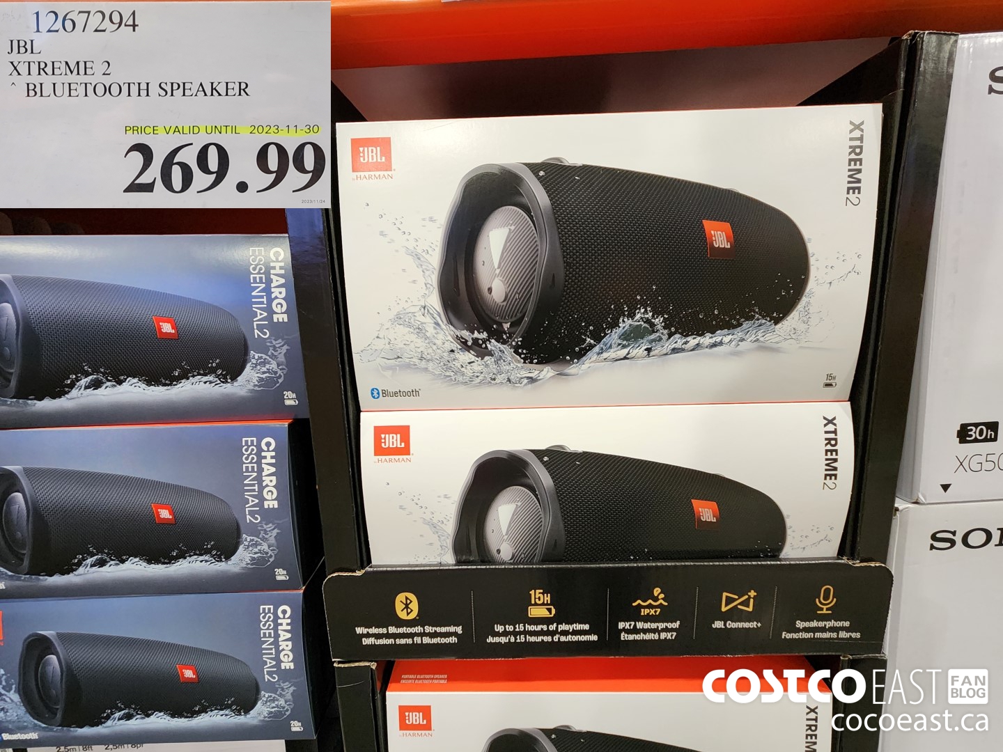 1267294 JBL XTREME 2 * BLUETOOTH SPEAKER $269.99