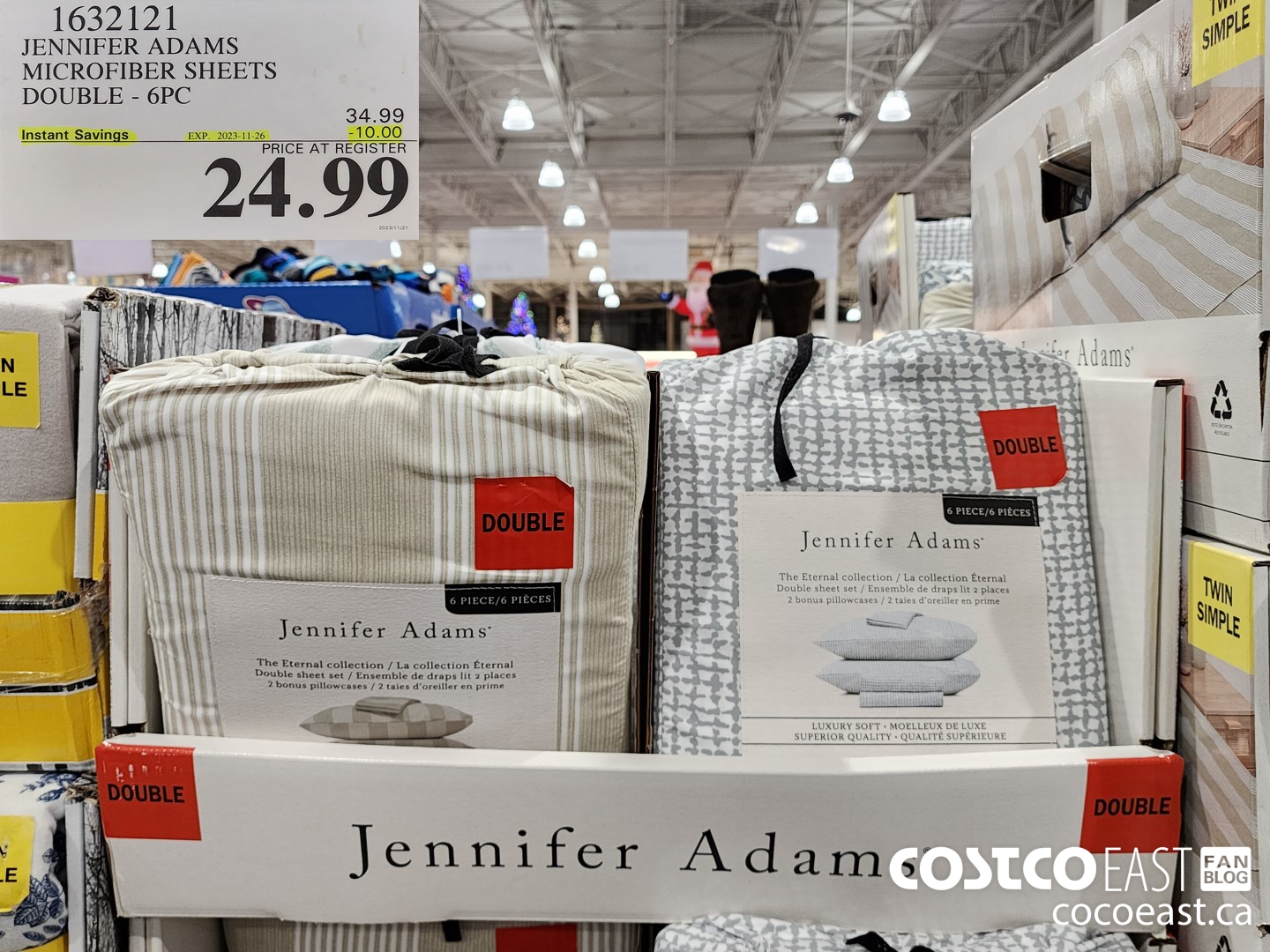 1632121 JENNIFER ADAMS MICROFIBER SHEETS DOUBLE - 6PC ($10.00 INSTANT SAVINGS EXPIRES ON 2023-11-26) $24.99