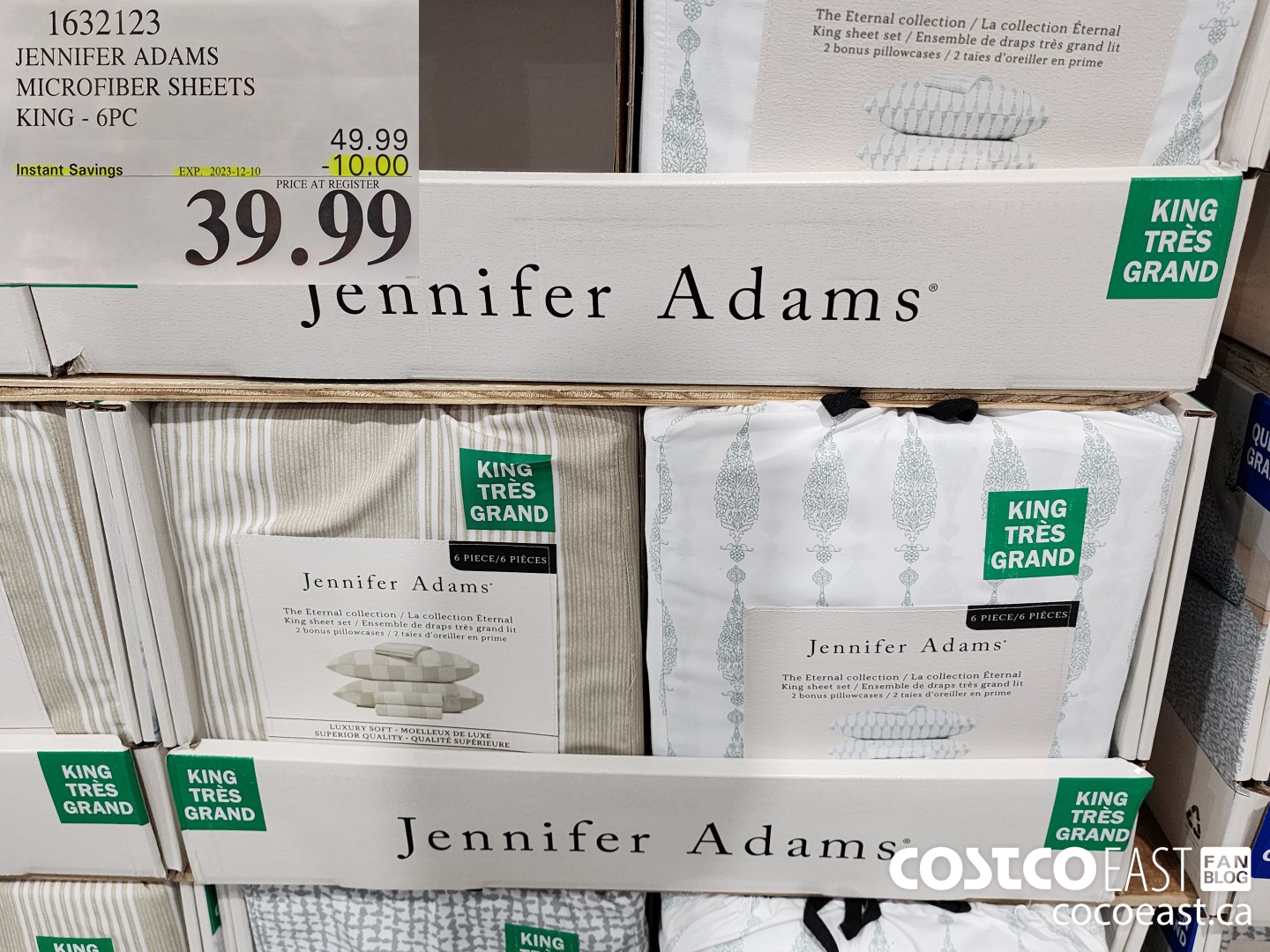 1632123 JENNIFER ADAMS MICROFIBER SHEETS KING - 6PC ($10.00 INSTANT SAVINGS EXPIRES ON 2023-12-10) $39.99