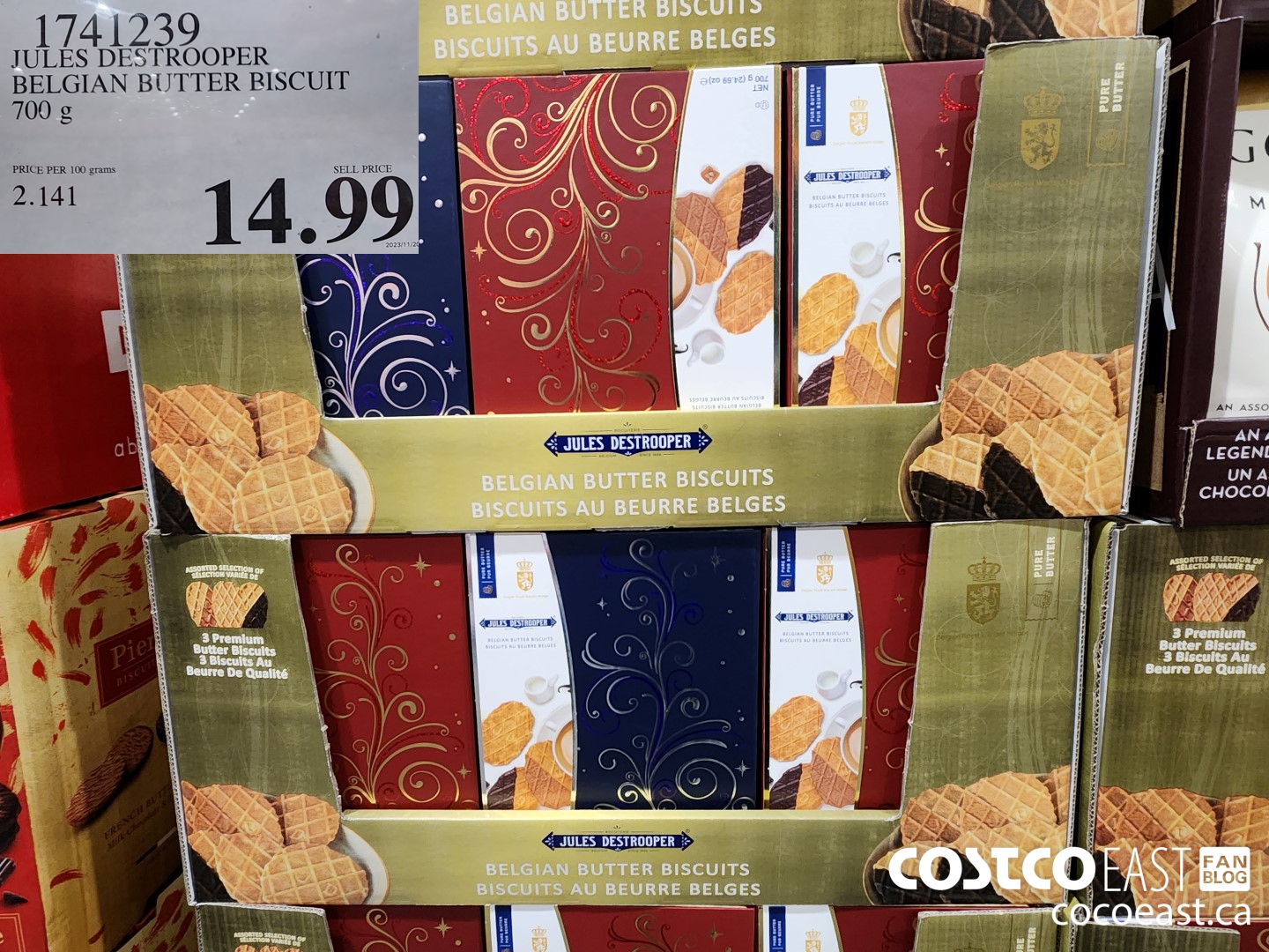 1741239 JULES DESTROOPER BUTTER BISCUITS 700 g $14.99