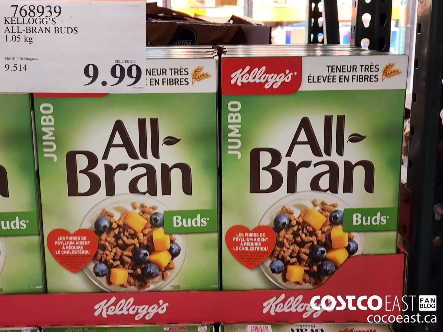 768939 KELLOGG'S ALL-BRAN BUDS 1.05 kg $9.99