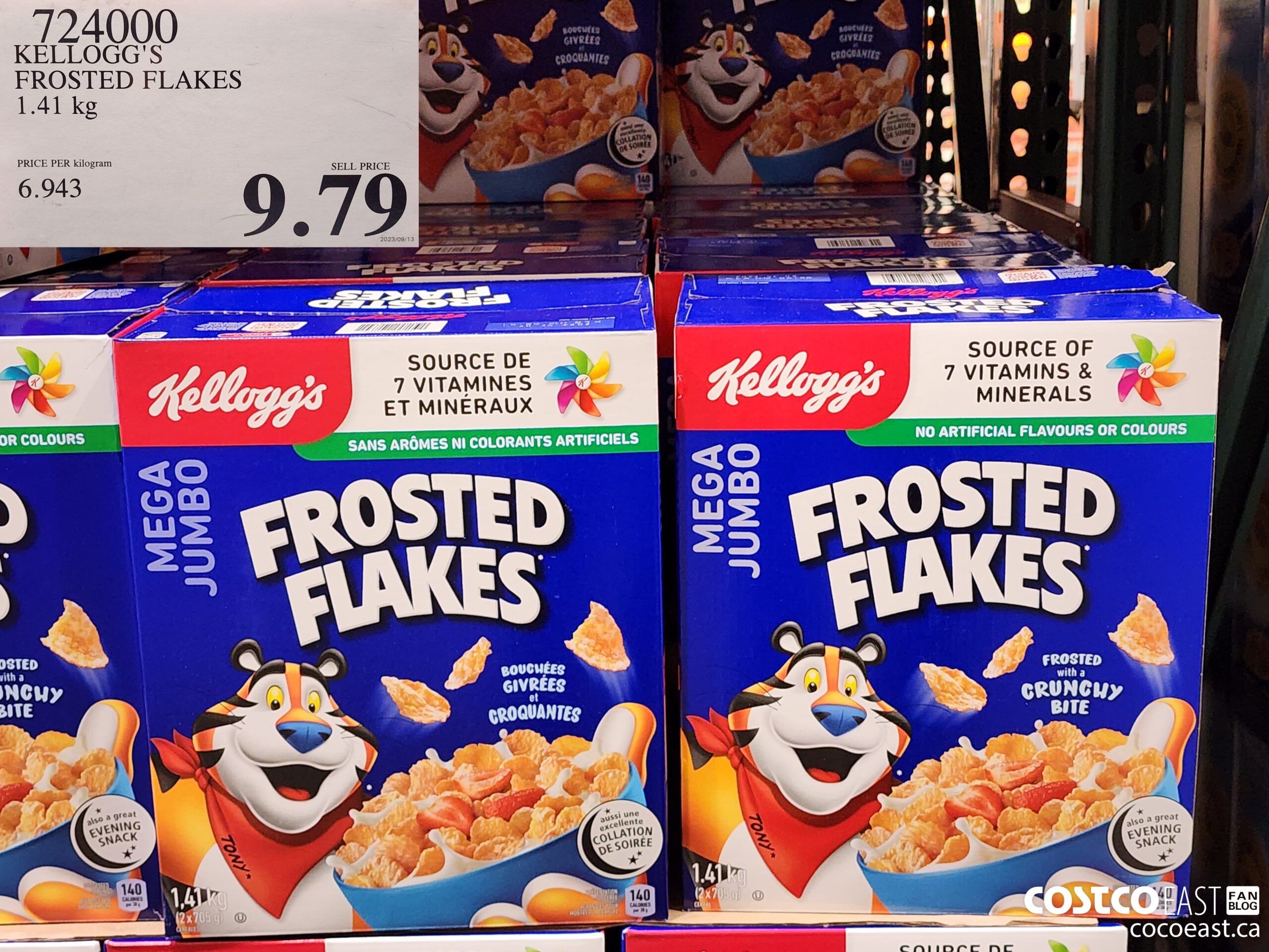 724000 KELLOGG'S FROSTED FLAKES 1.41 kg $9.79