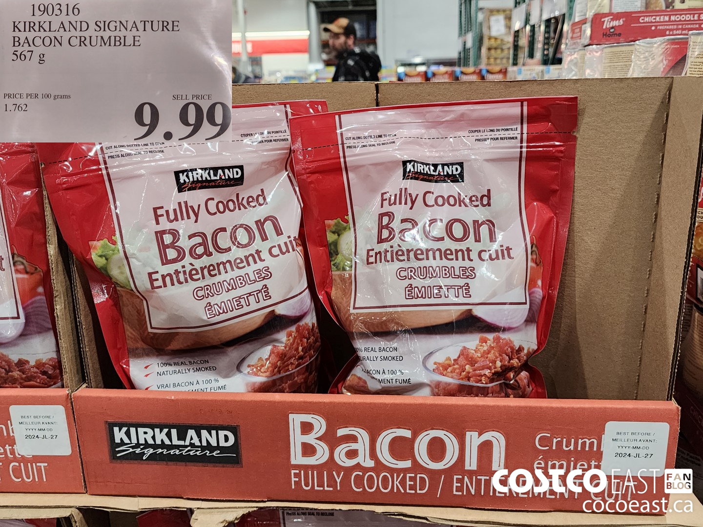 190316 KIRKLAND SIGNATURE BACON CRUMBLE 567 g $9.99