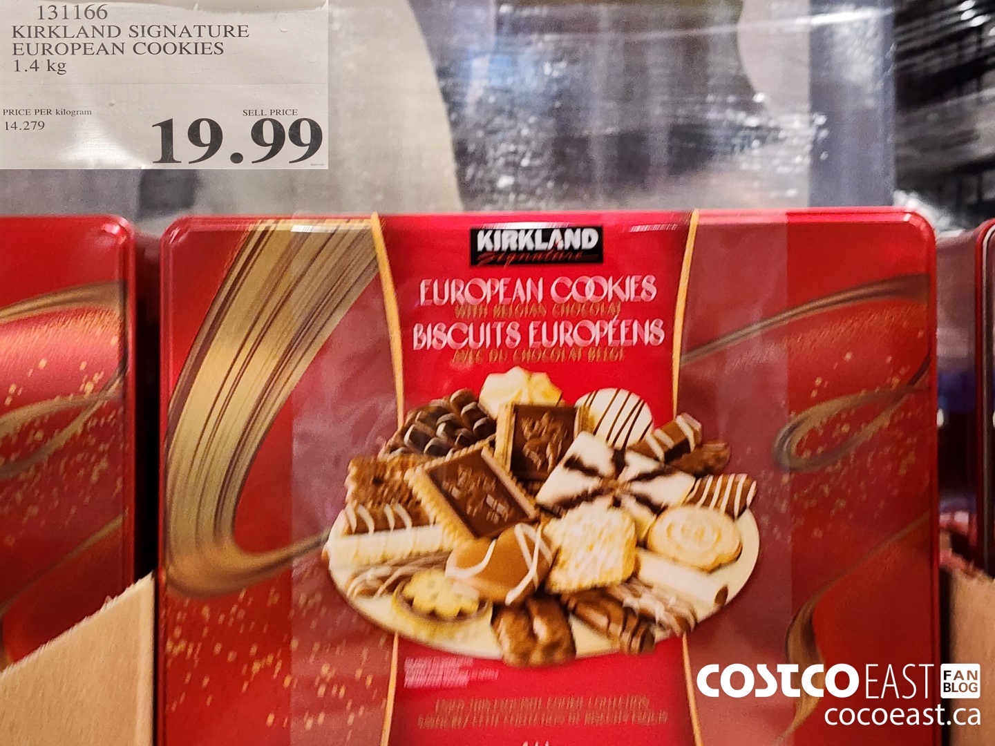 131166 KIRKLAND SIGNATURE EUROPEAN COOKIES 1.4 kg $19.99