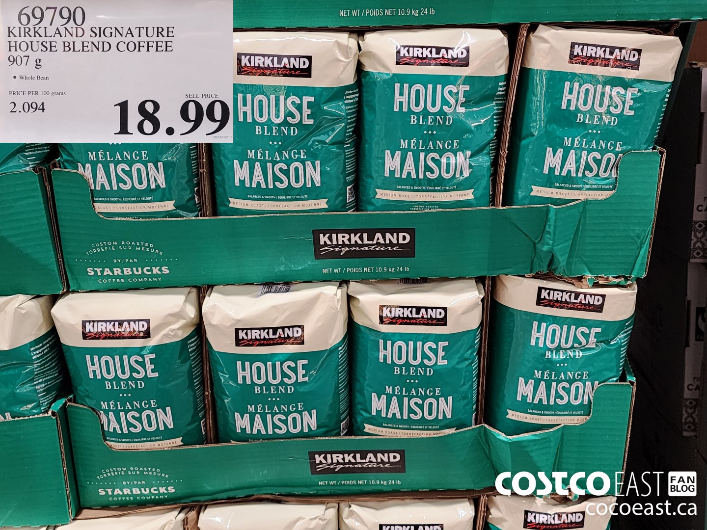 69790 KIRKLAND SIGNATURE HOUSE BLEND COFFEE 907 G $18.99