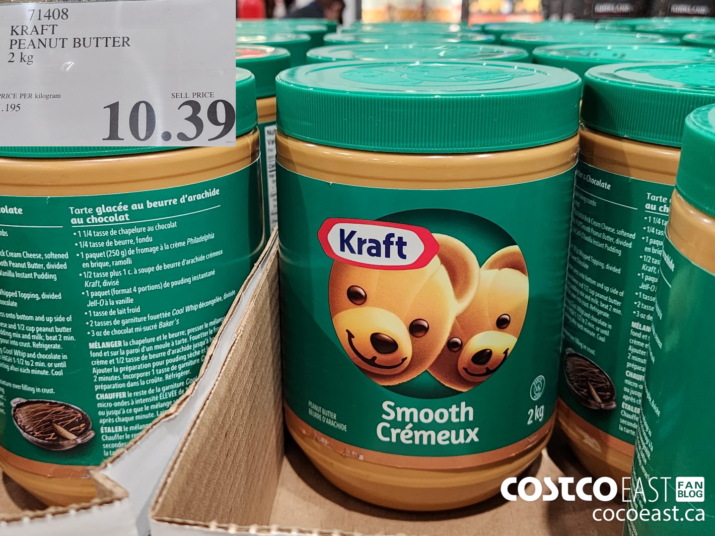 71408 KRAFT PEANUT BUTTER 2 KG $10.39