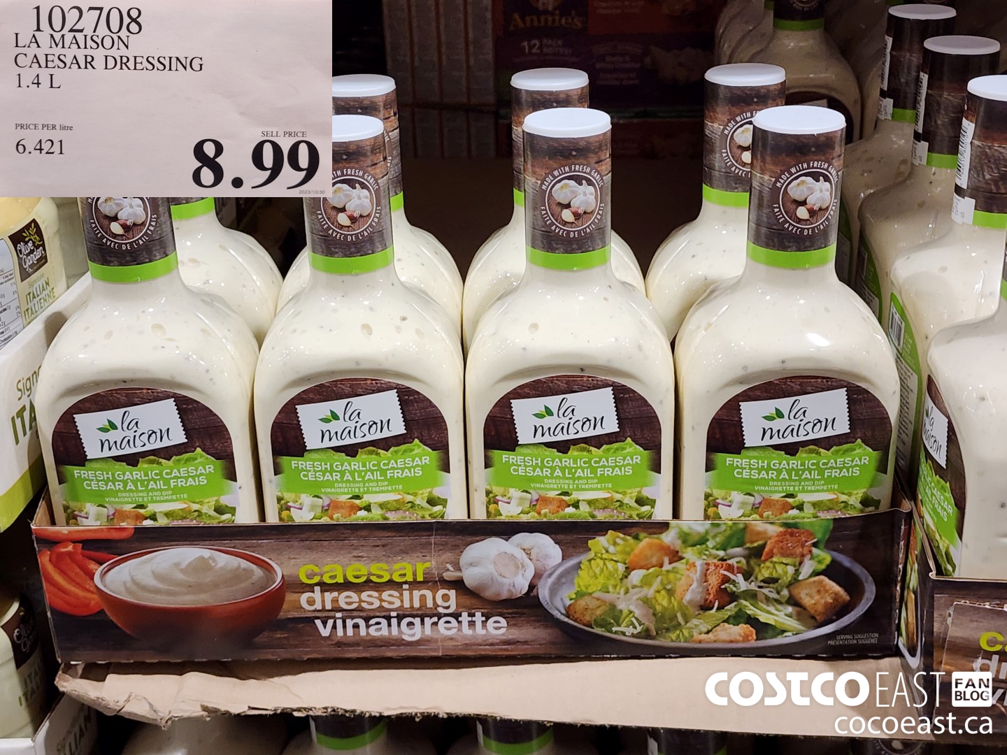 102708 LA MAISON CAESAR DRESSING 1.4L $8.99
