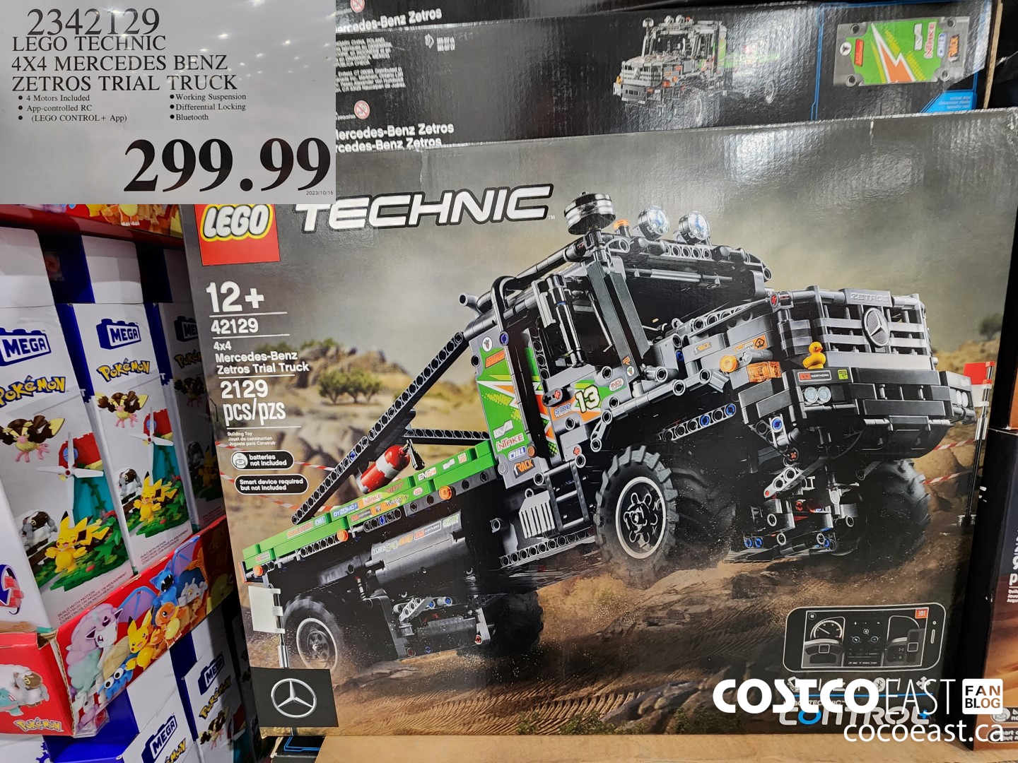 2342129 LEGO TECHNIC 4X4 MERCEDES BENZ ZETROS TRIAL TRUCK $299.99