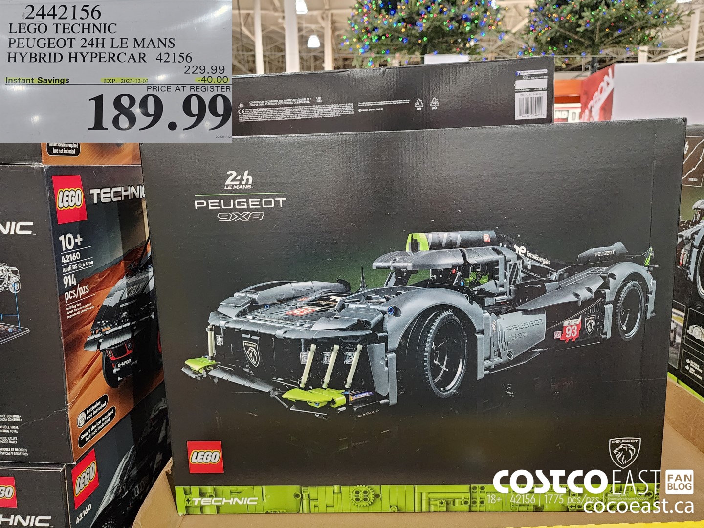 2442156 LEGO TECHNIC PEUGEOT 24H LE MANS HYBRID HYPERCAR 42156 ($40.00 INSTANT SAVINGS EXPIRES ON 2023-12-03) $189.99