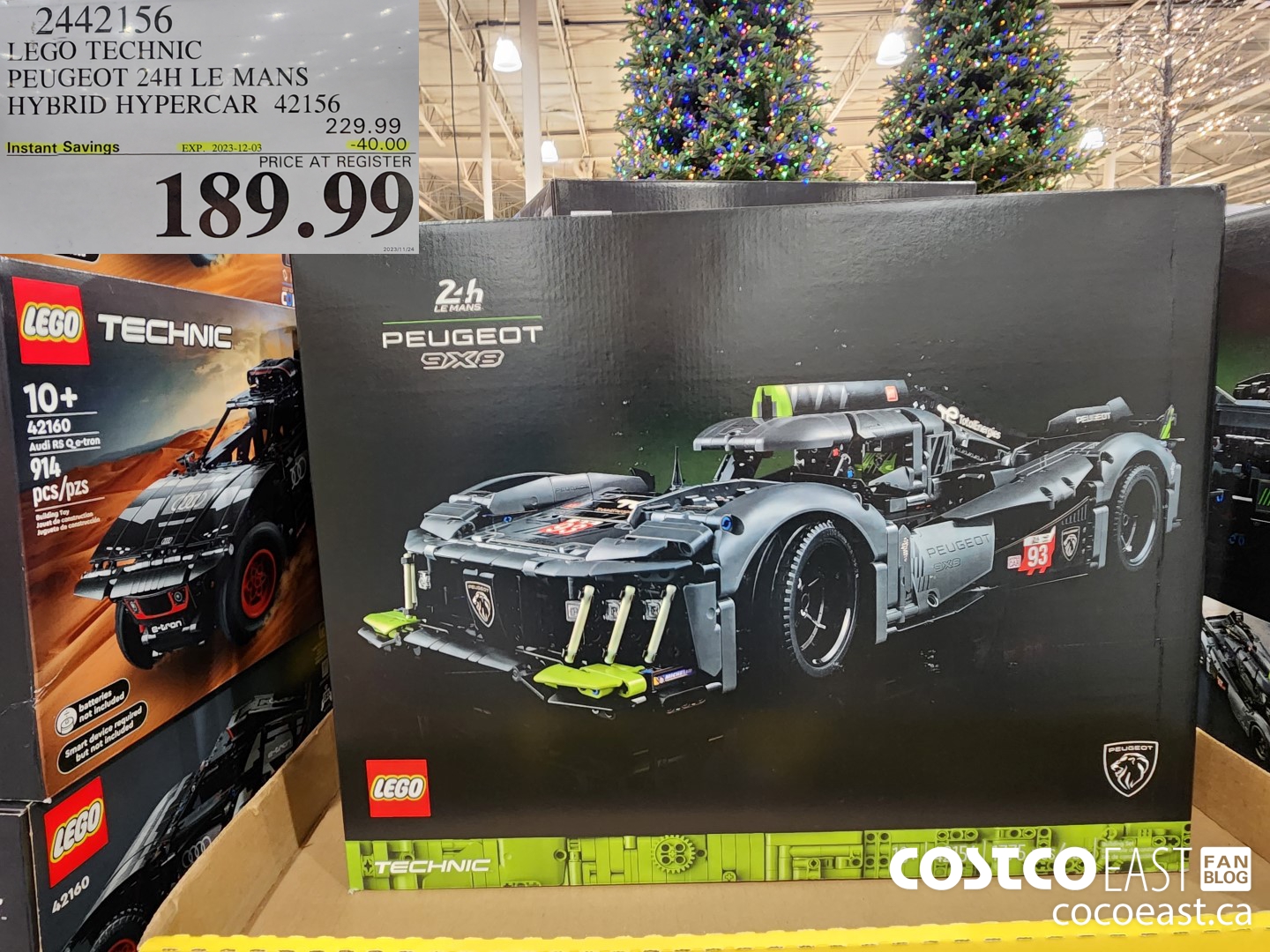 2442156 LEGO TECHNIC PEUGEOT 24H LE MANS HYBRID HYPERCAR 42156 ($40.00 INSTANT SAVINGS EXPIRES ON 2023-12-03) $189.99