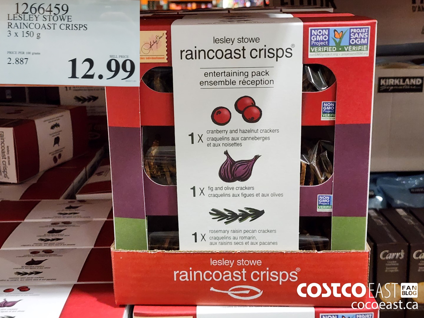 1266459 LESLEY STOWE RAINCOAST CRISPS 3 PK 3 x 150G $12.99