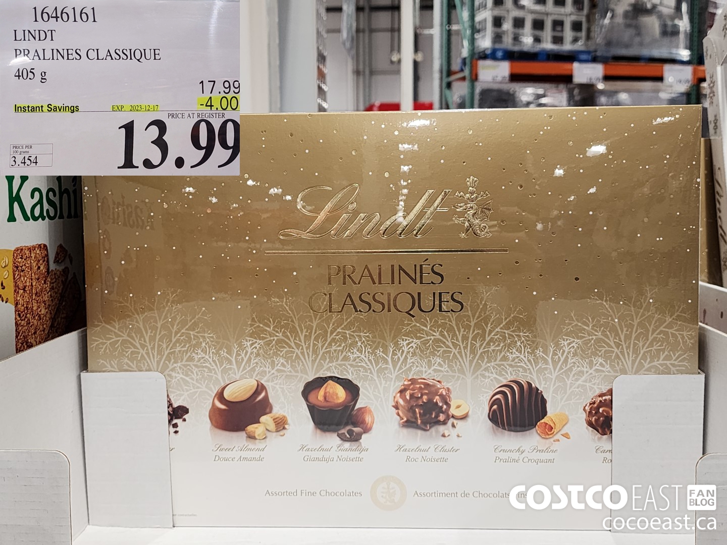 1646161 LINDT PRALINES CLASSIQUE 405G ($4.00 INSTANT SAVINGS EXPIRES ON 2023-12-17) $13.99