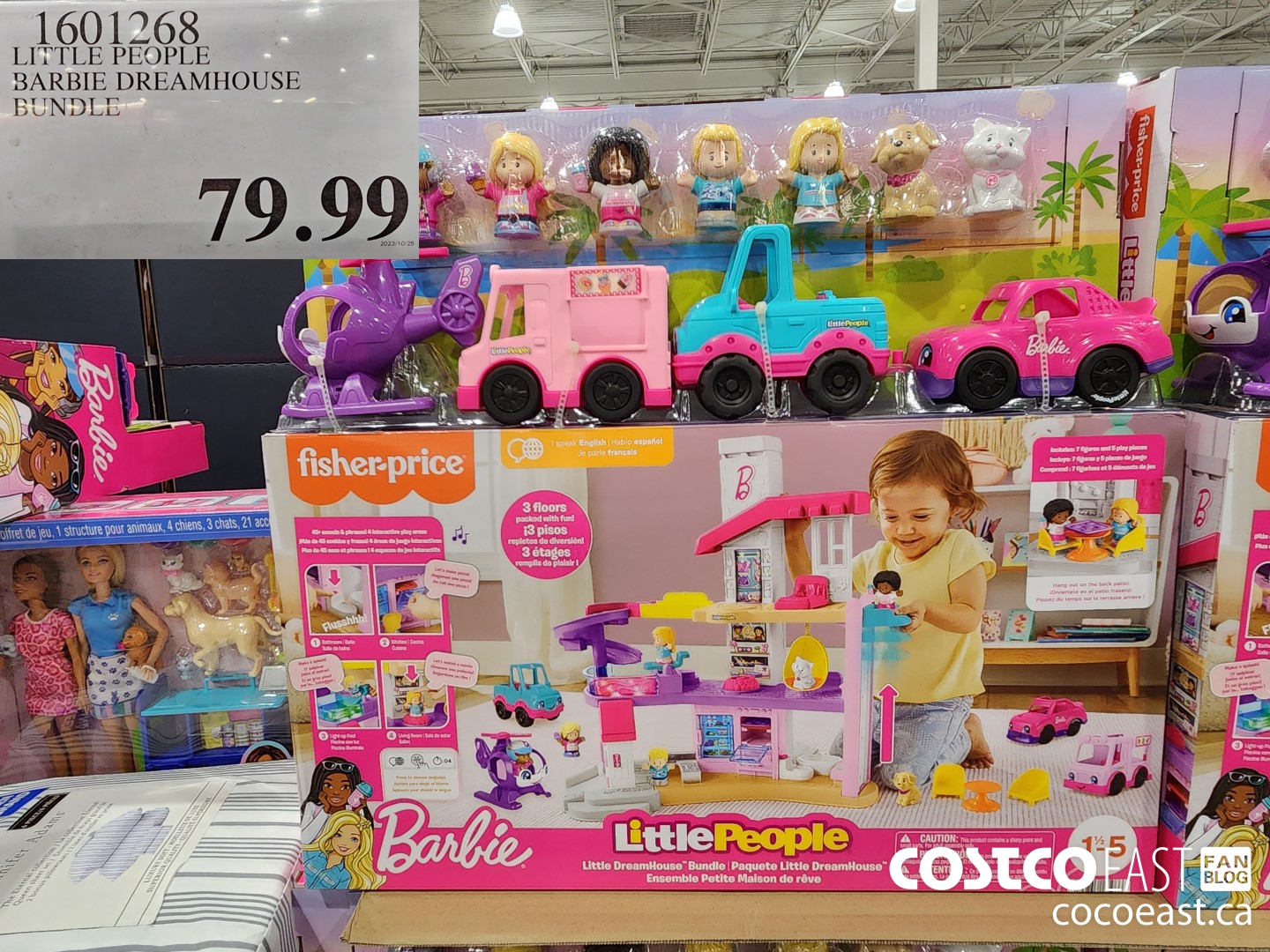 1601268 LITTLE PEOPLE BARBIE DREAMHOUSE BUNDLE $79.99