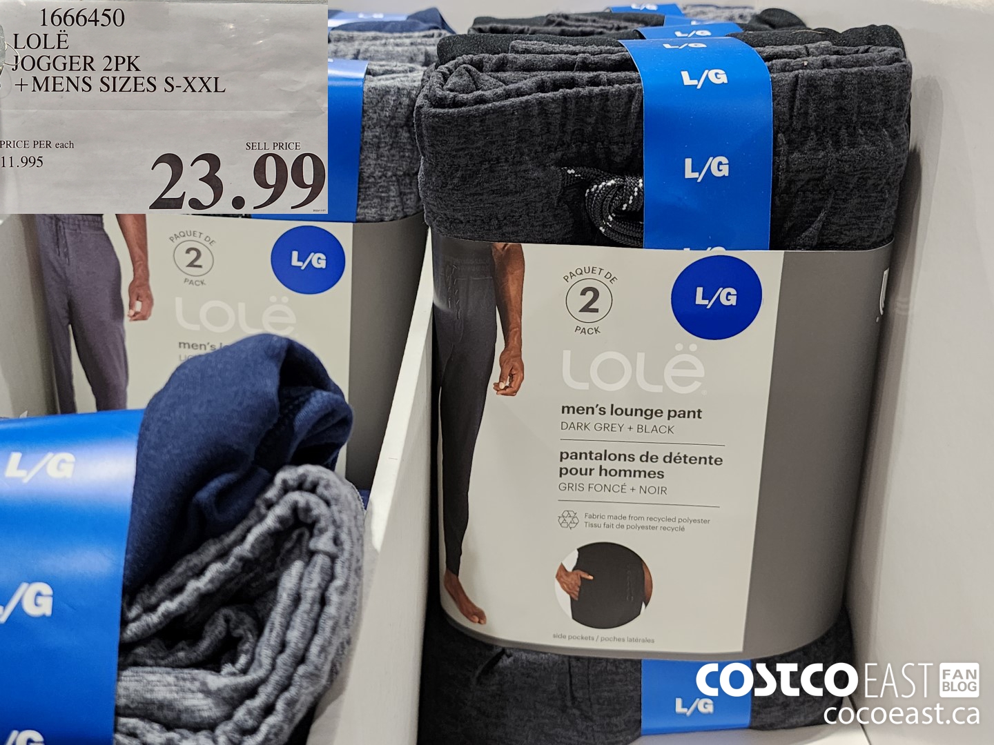 1666450 LOLE JOGGER 2PK +MENS SIZES S-XXL $23.99