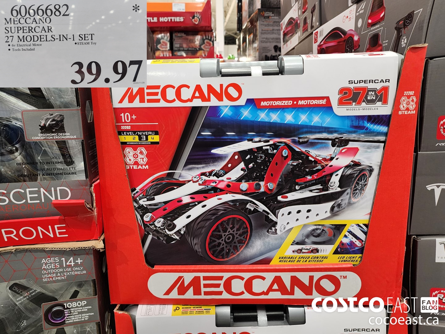 6066682 MECCANO SUPERCAR 27 MODELS-IN-1 SET $39.97