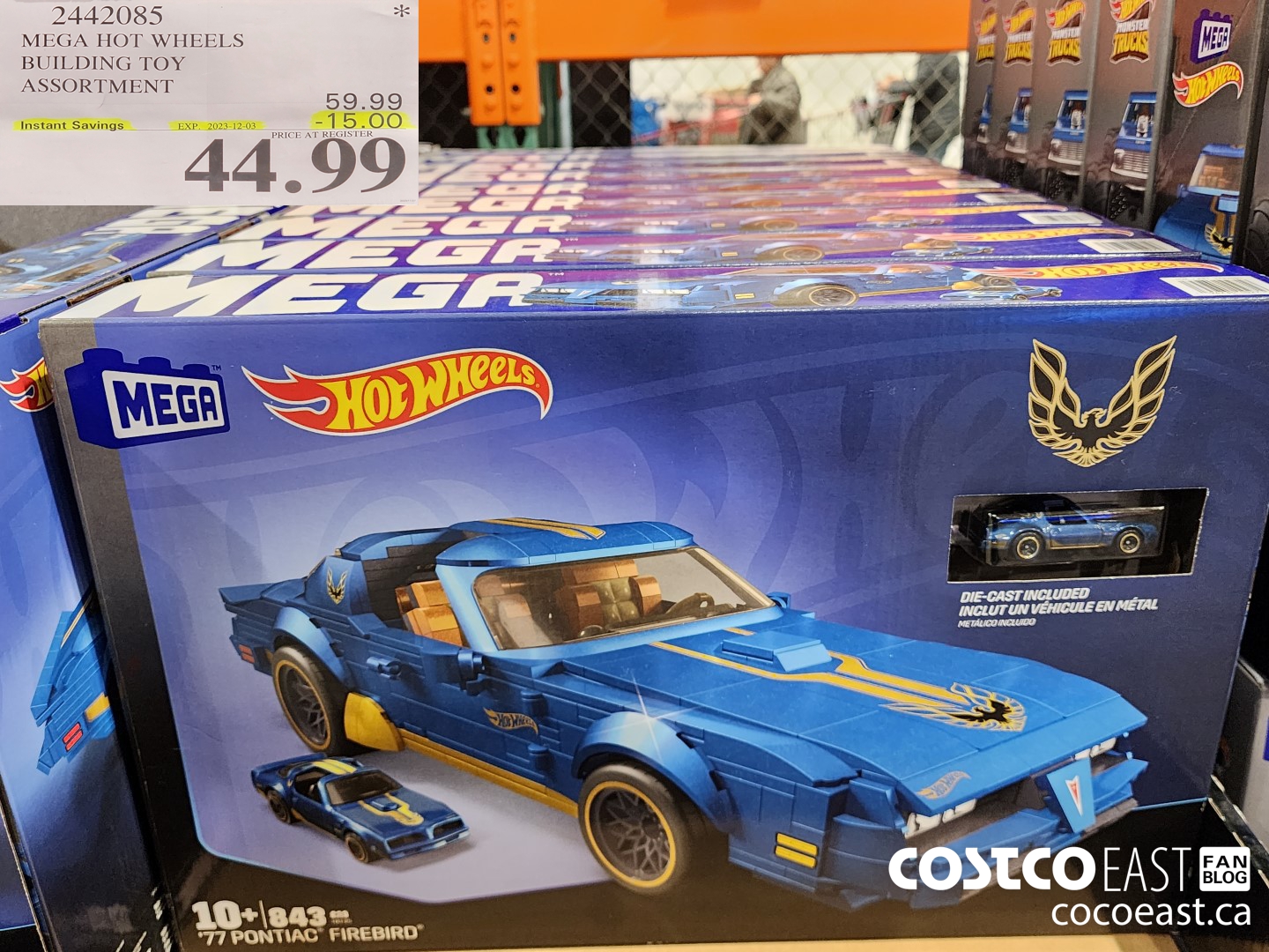 2442085 MEGA HOT WHEELS BUILDING TOY ASSORTMENT ($15.00 INSTANT SAVINGS EXPIRES ON 2023-12-03) $44.99