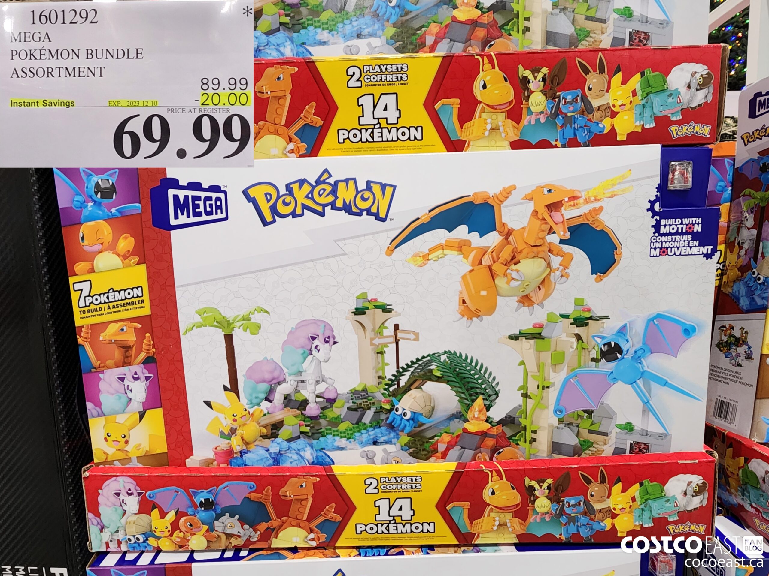 1601292 MEGA POKEMON BUNDLE ASSORTMENT ($20.00 INSTANT SAVINGS EXPIRES ON 2023-12-10) $69.99