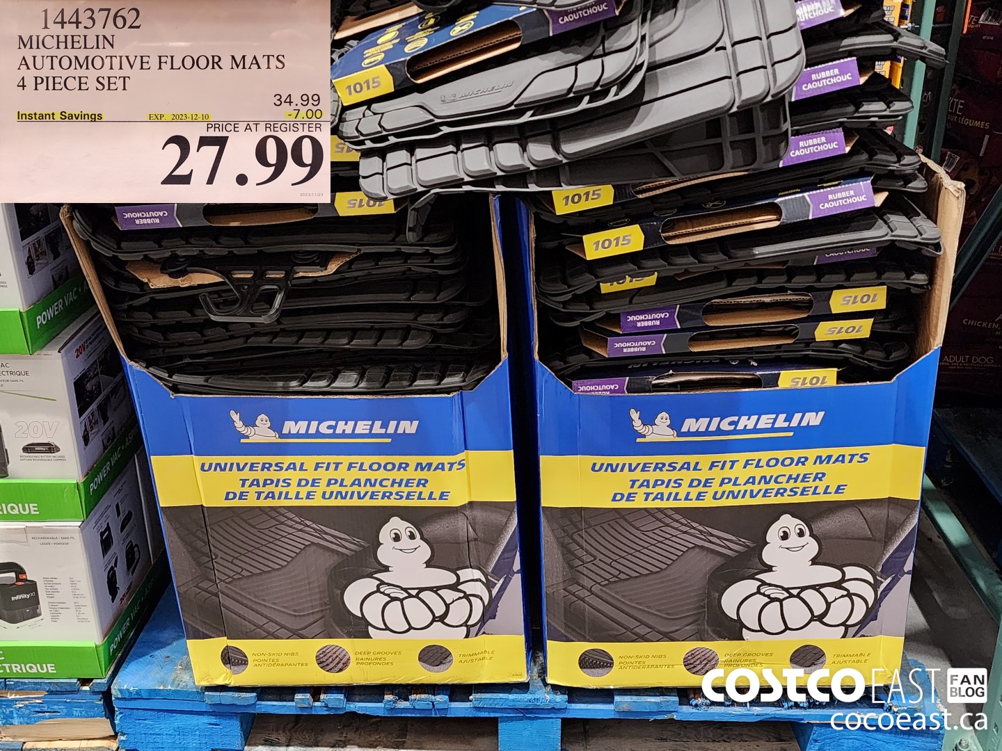 1443762 MICHELIN AUTOMOTIVE FLOOR MATS 4 PIECE SET ($7.00 INSTANT SAVINGS EXPIRES ON 2023-12-10) $27.99