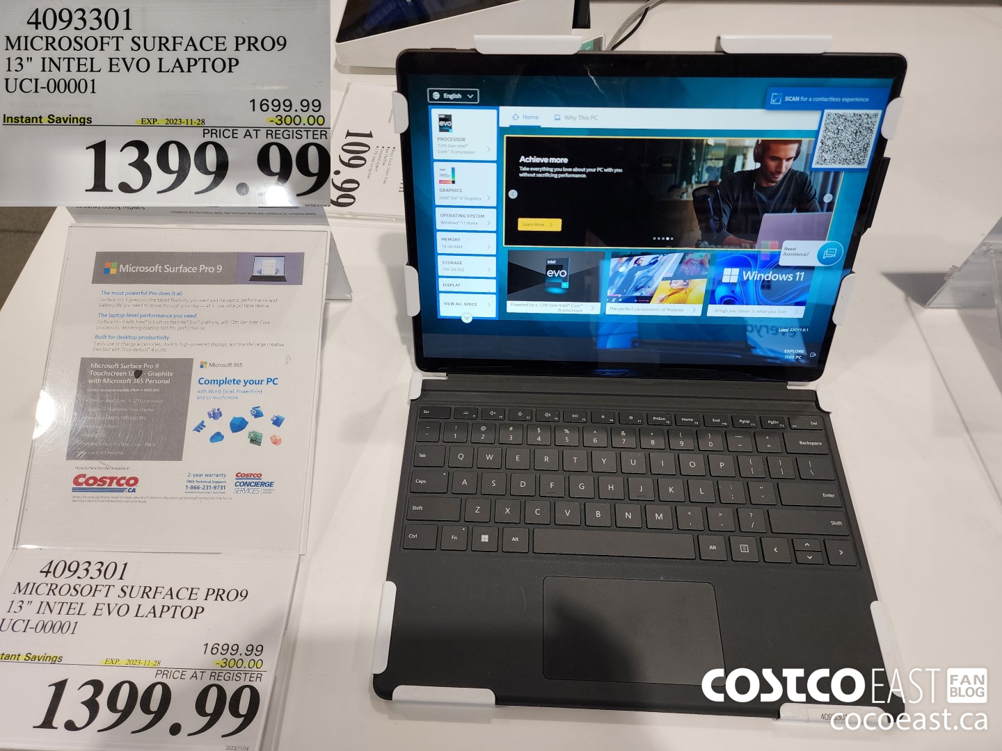 4093301 MICROSOFT SURFACE PRO9 13