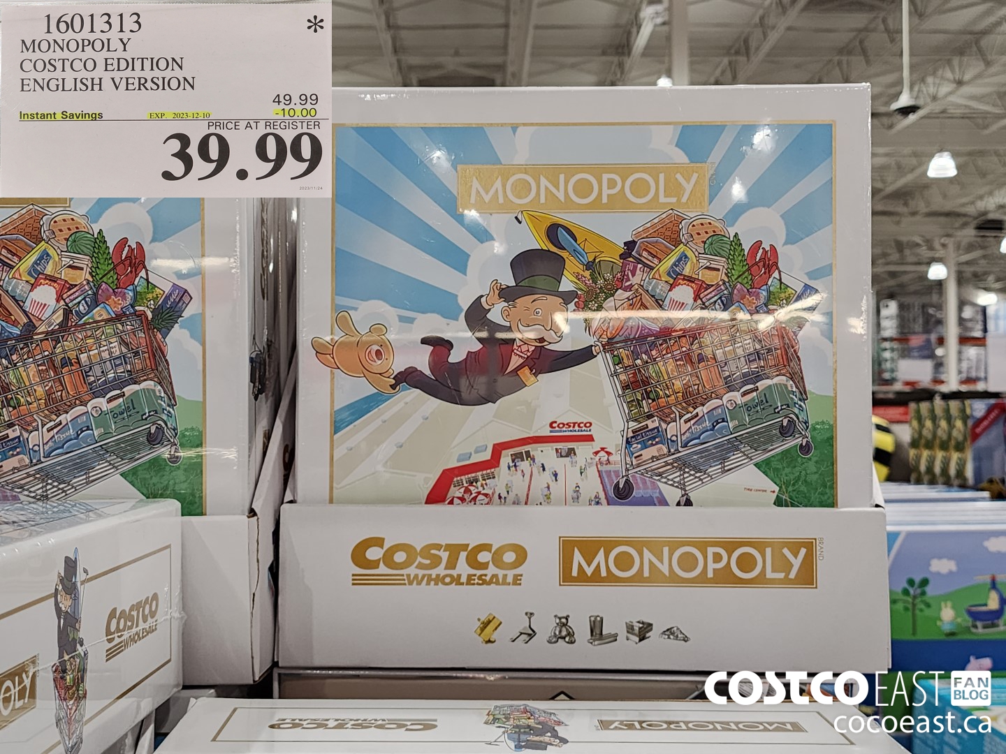 1601313 MONOPOLY COSTCO EDITION ENGLISH VERSION ($10.00 INSTANT SAVINGS EXPIRES ON 2023-12-10) $39.99