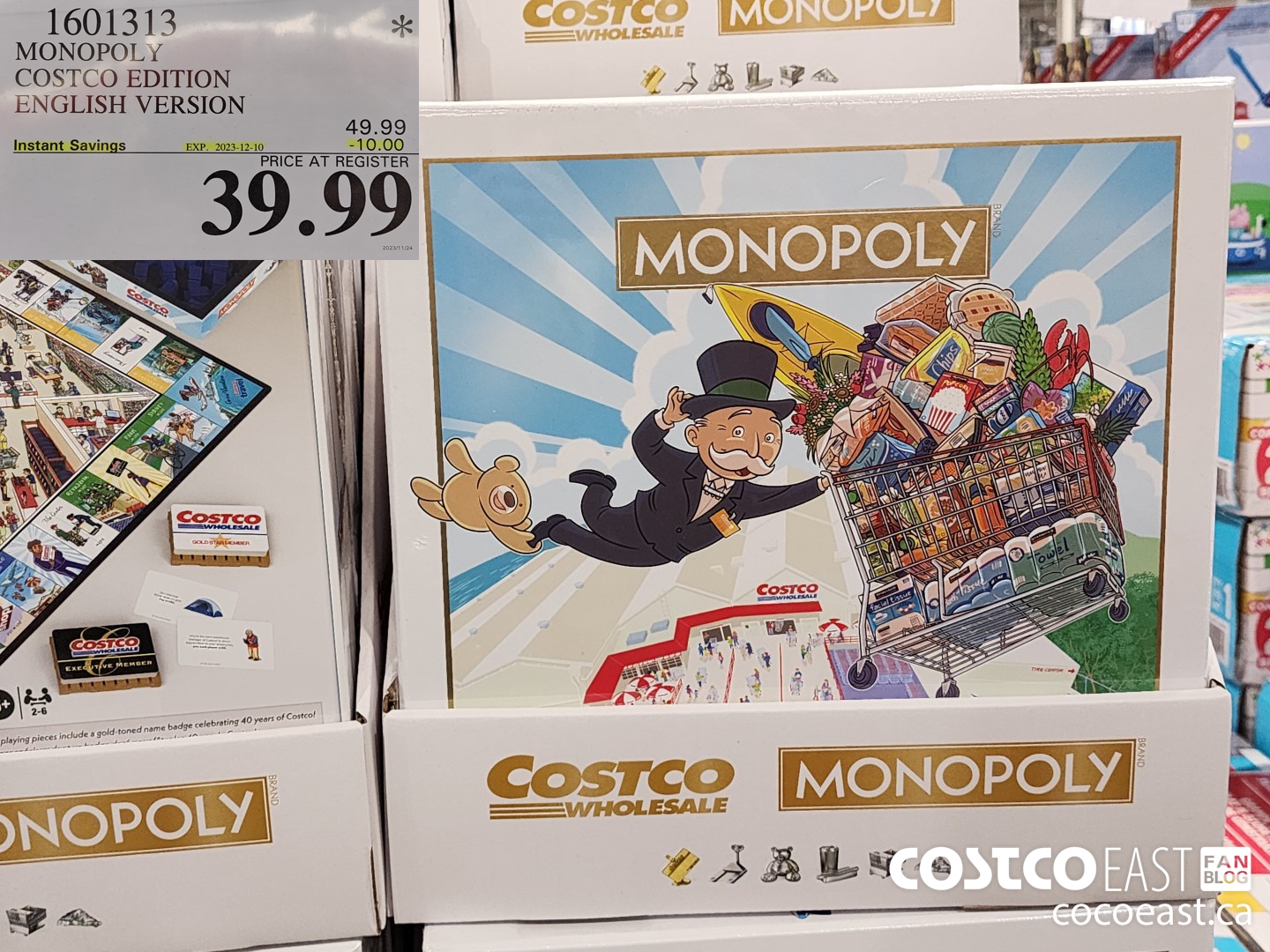 1601313 MONOPOLY COSTCO EDITION ENGLISH VERSION ($10.00 INSTANT SAVINGS EXPIRES ON 2023-12-10) $39.99