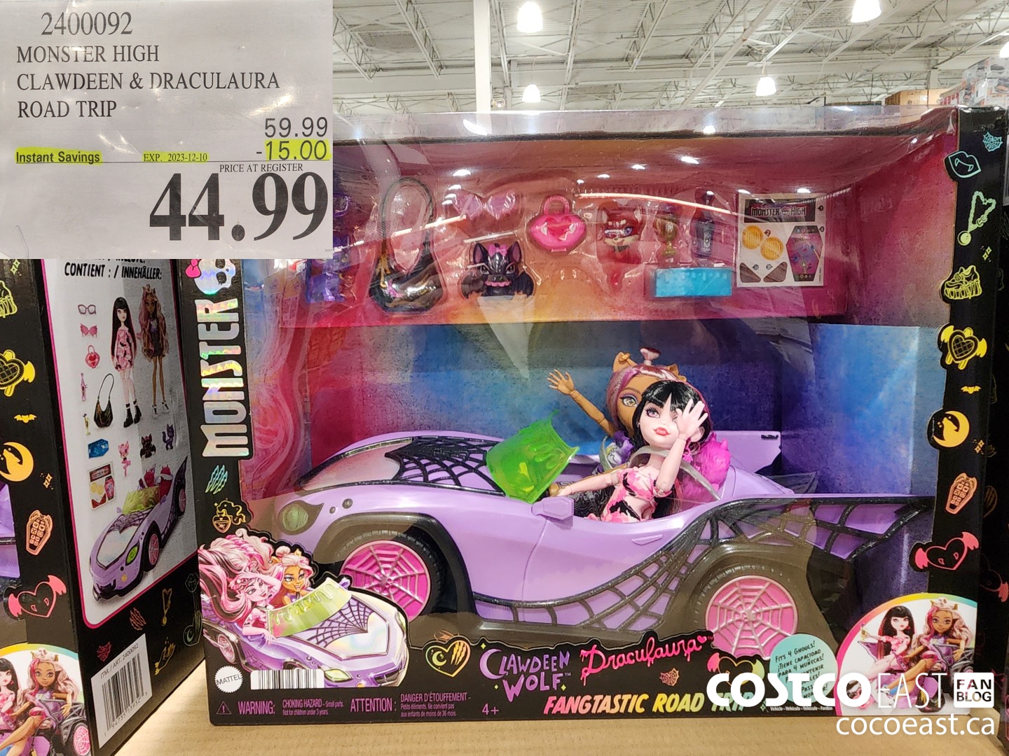 2400092 MONSTER HIGH CLAWDEEN & DRACULAURA ROAD TRIP ($15.00 INSTANT SAVINGS EXPIRES ON 2023-12-10) $44.99