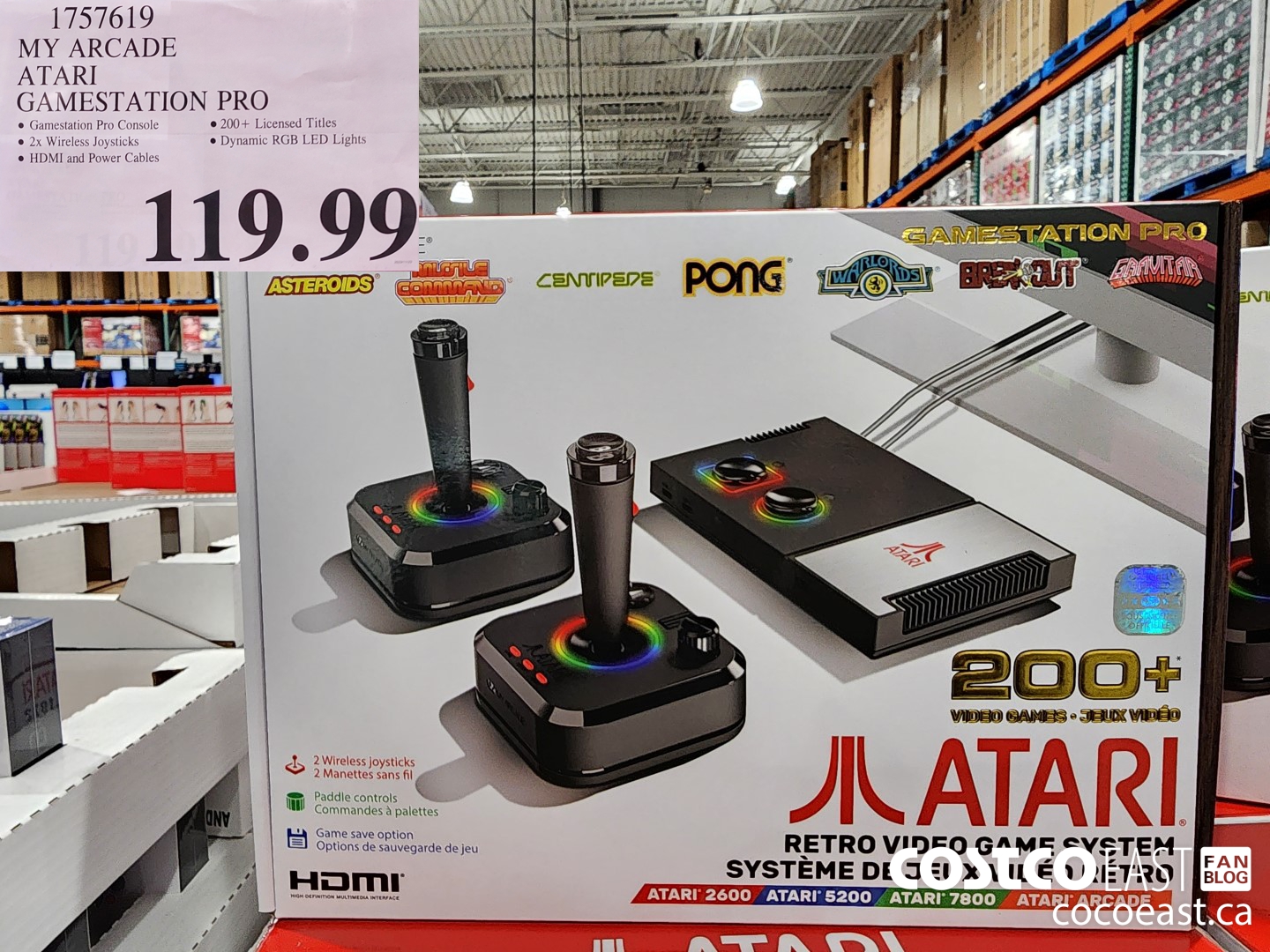 1757619 MY ARCADE ATARI GAMESTATION PRO $119.99