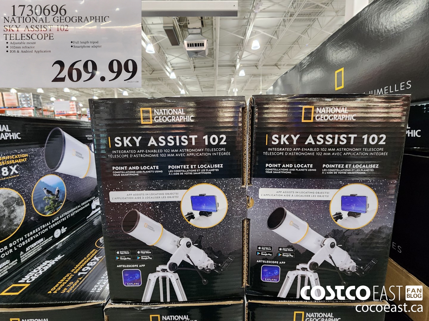 1730696 NATIONAL GEOGRAPHIC SKY ASSIST 102 TELESCOPE $269.99