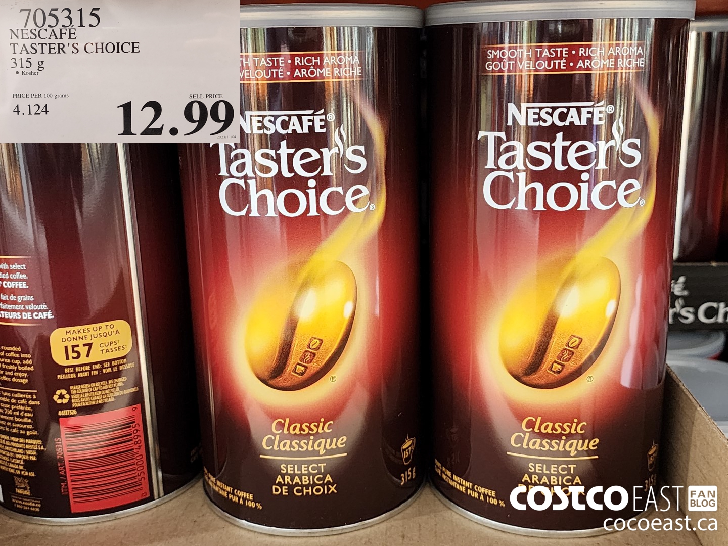 705315 NESCAFE TASTER'S CHOICE 315 g $12.99