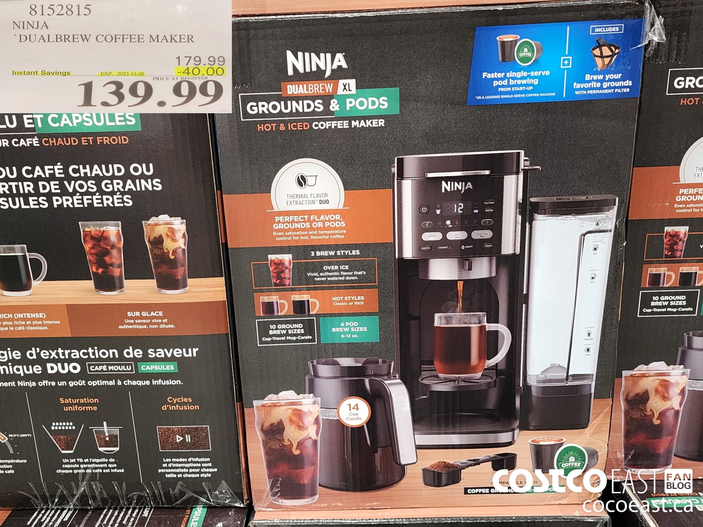 ninja xl dualbrew coffee maker costco