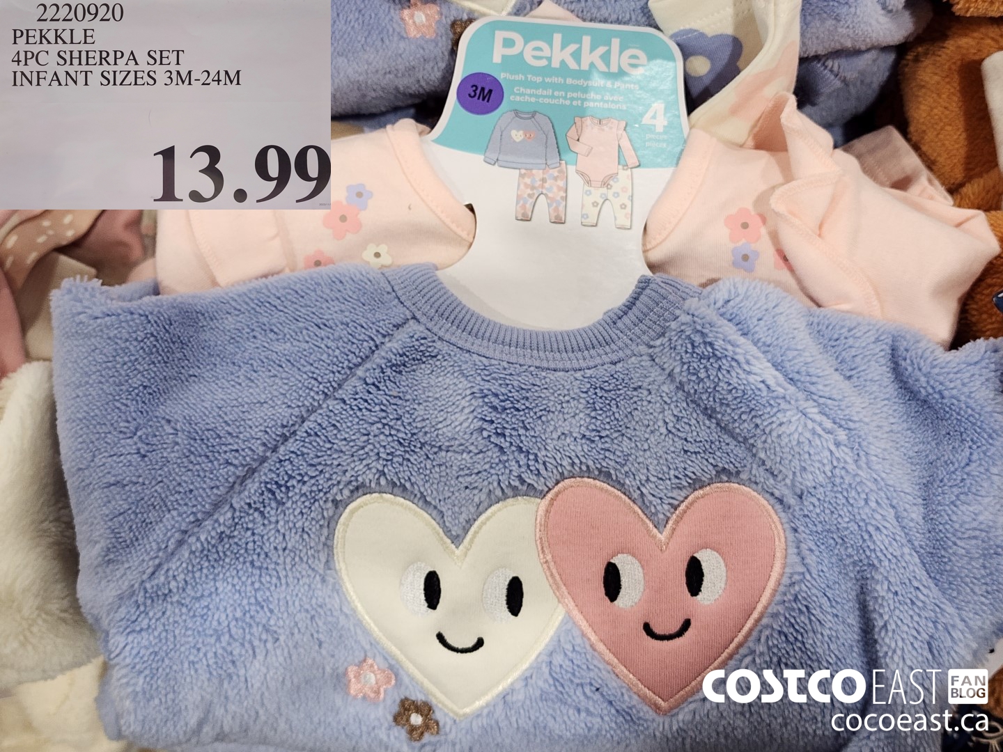 2220920 PEKKLE 4PC INFANT SET INFANT SIZES 3M-24M $13.99