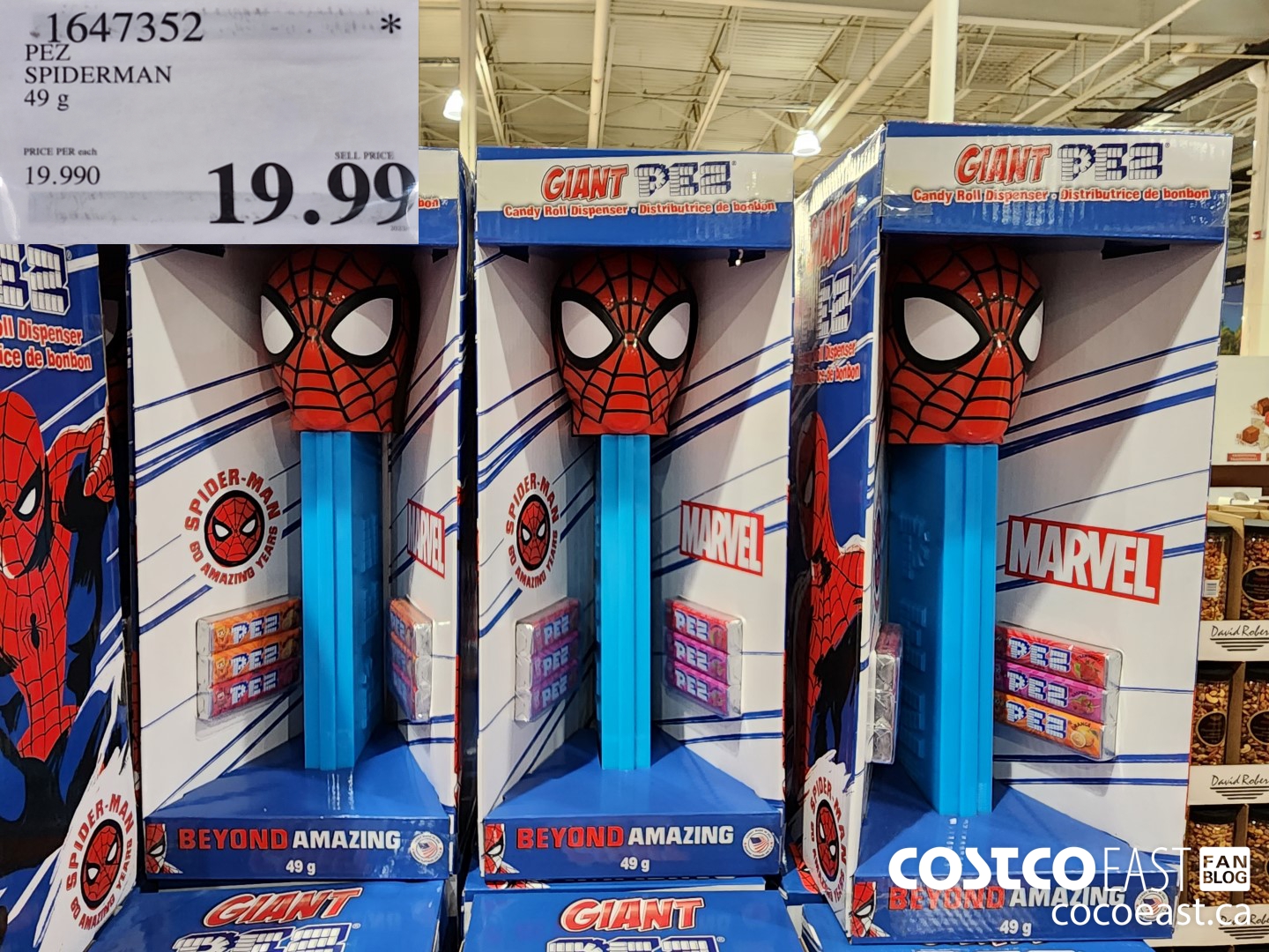 1647352 PEZ SPIDERMAN 49 g $19.99