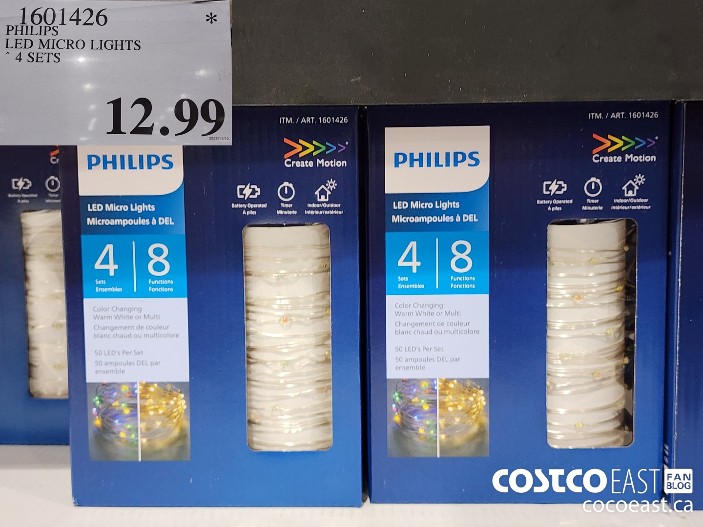 1601426 PHILIPS LED MICRO LIGHTS 4 SETS $12.99