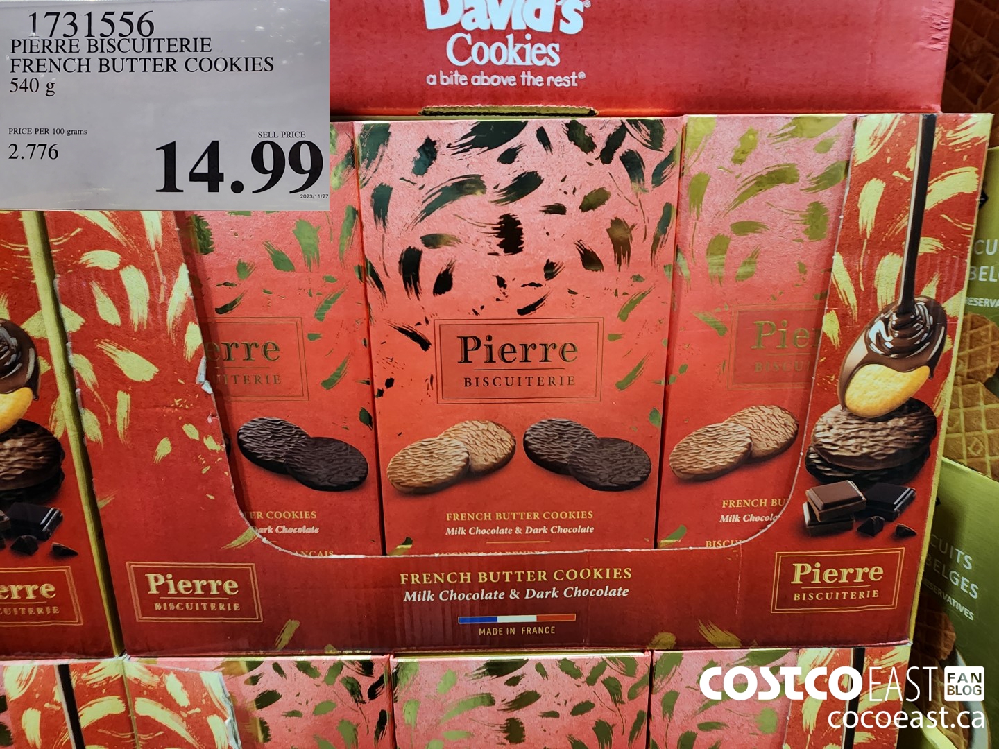 1731556 PIERRE BISCUITERIE FRENCH BUTTER COOKIES 540 g $14.99