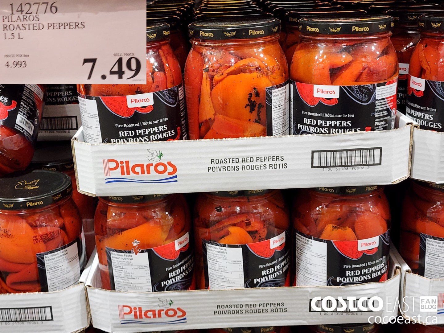 142776 PILAROS ROASTED PEPPERS 1.5 L $7.49