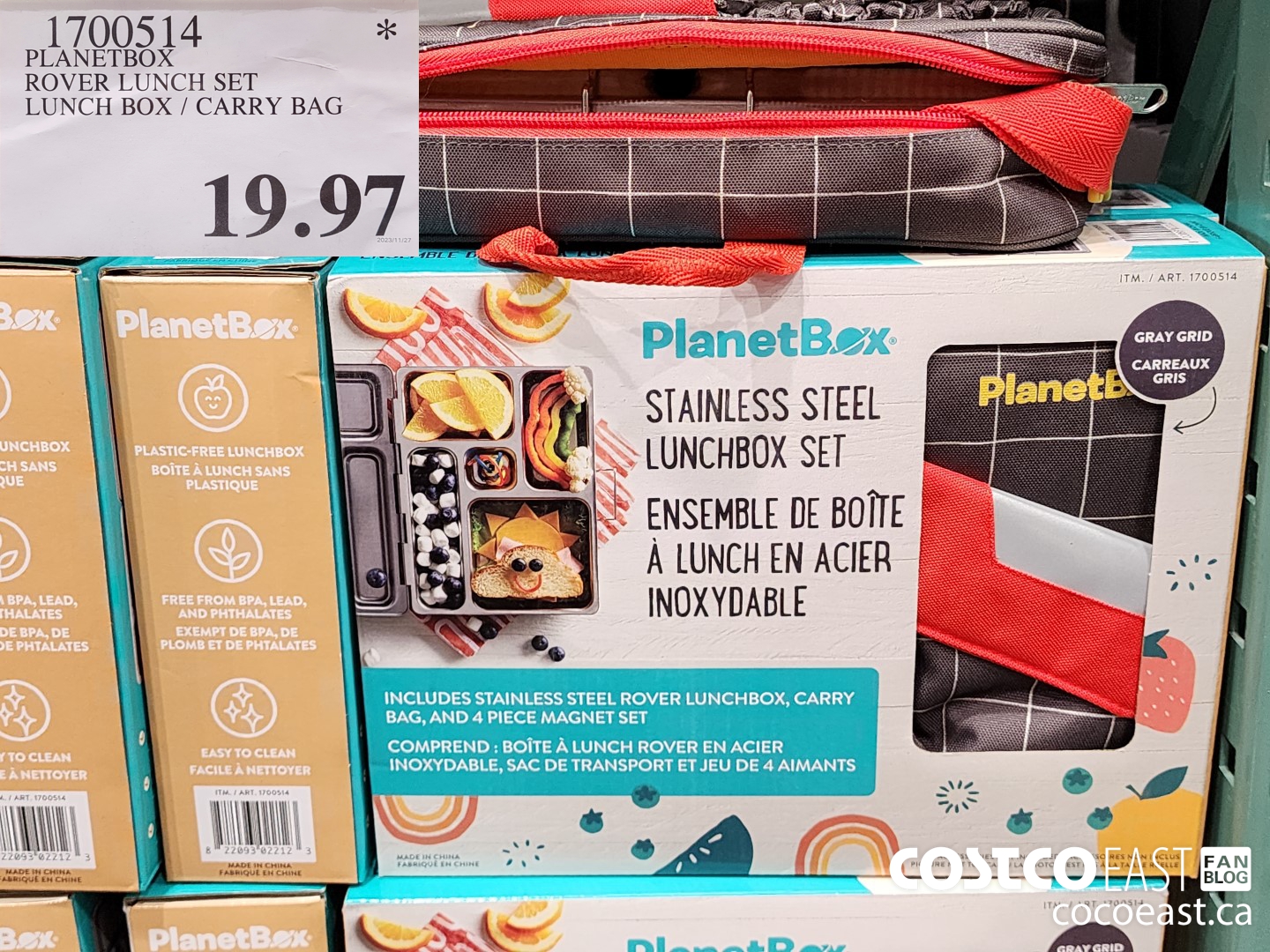 1700514 PLANETBOX ROVER LUNCH SET LUNCH BOX / CARRY BAG $19.97