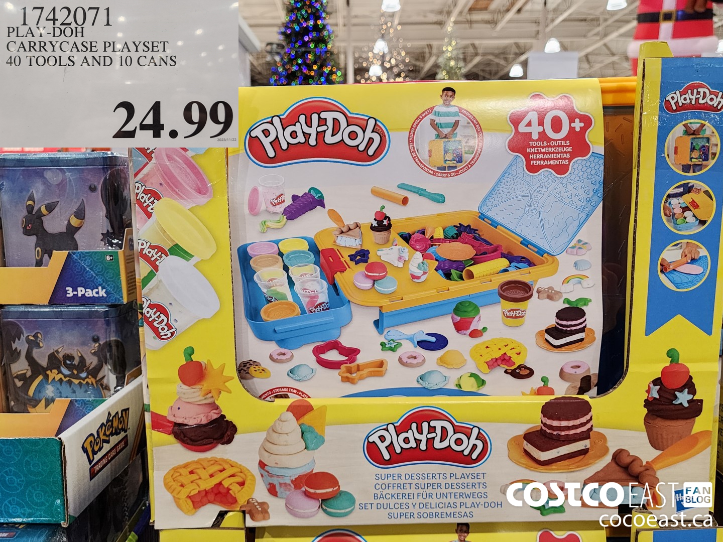 1742071 PLAY-DOH CARRYCASE PLAYSET 40 TOOLS AND 10 CANS $24.99