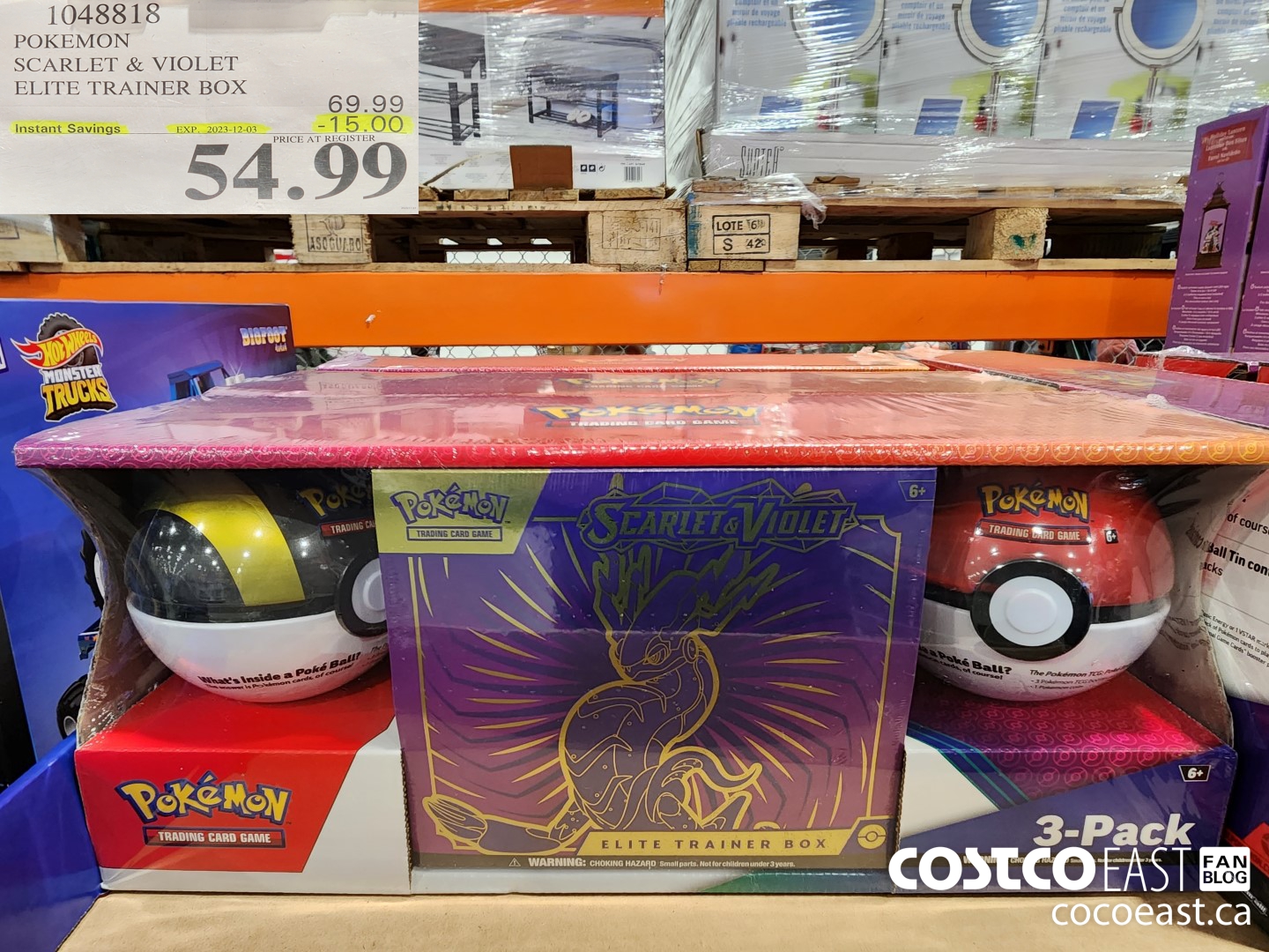 1048818 POKEMON SCARLET & VIOLET ELITE TRAINER BOX ($15.00 INSTANT SAVINGS EXPIRES ON 2023-12-03) $54.99