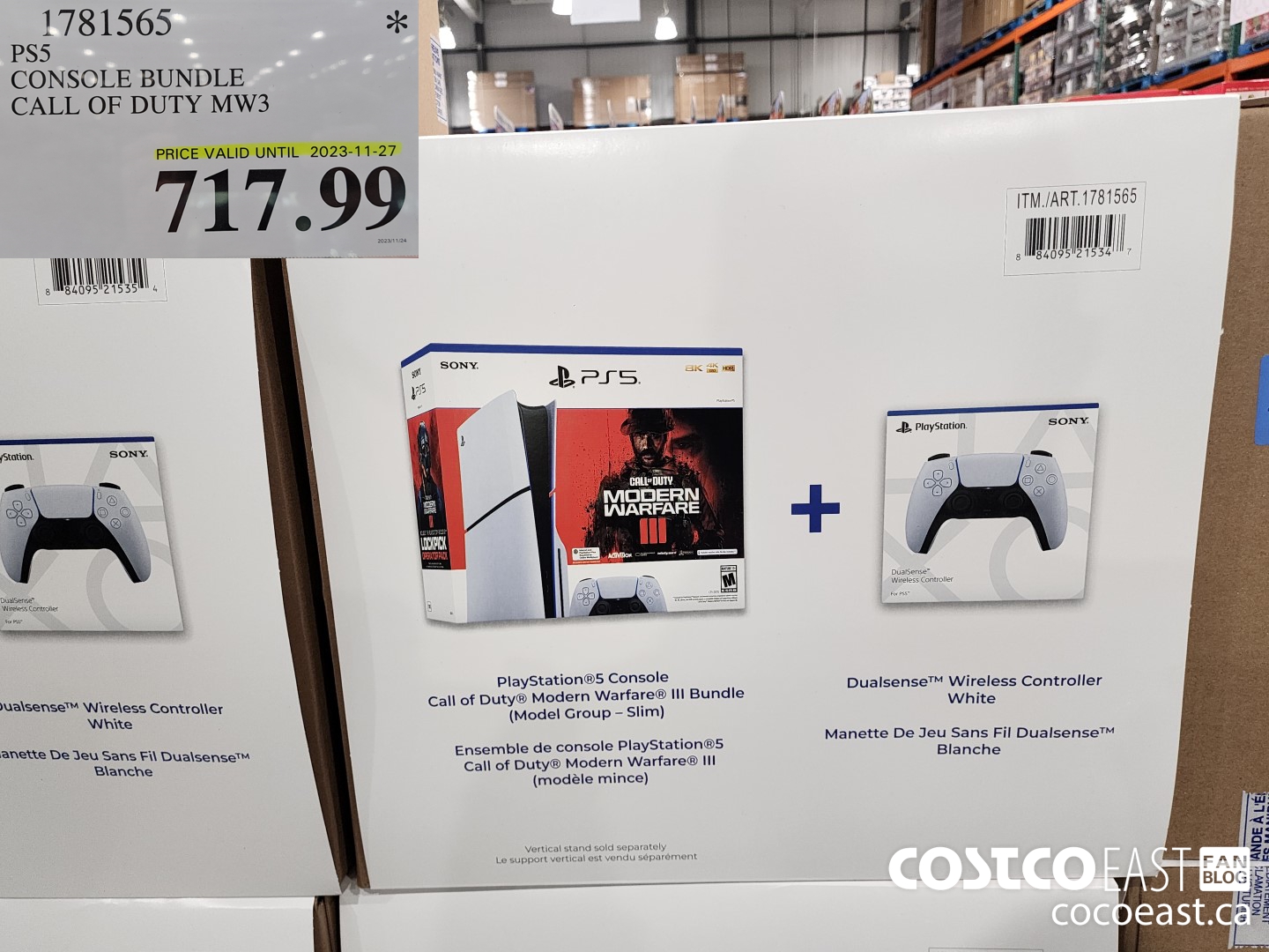 1781565 PS5 CONSOLE BUNDLE CALL OF DUTY MW3 $717.99