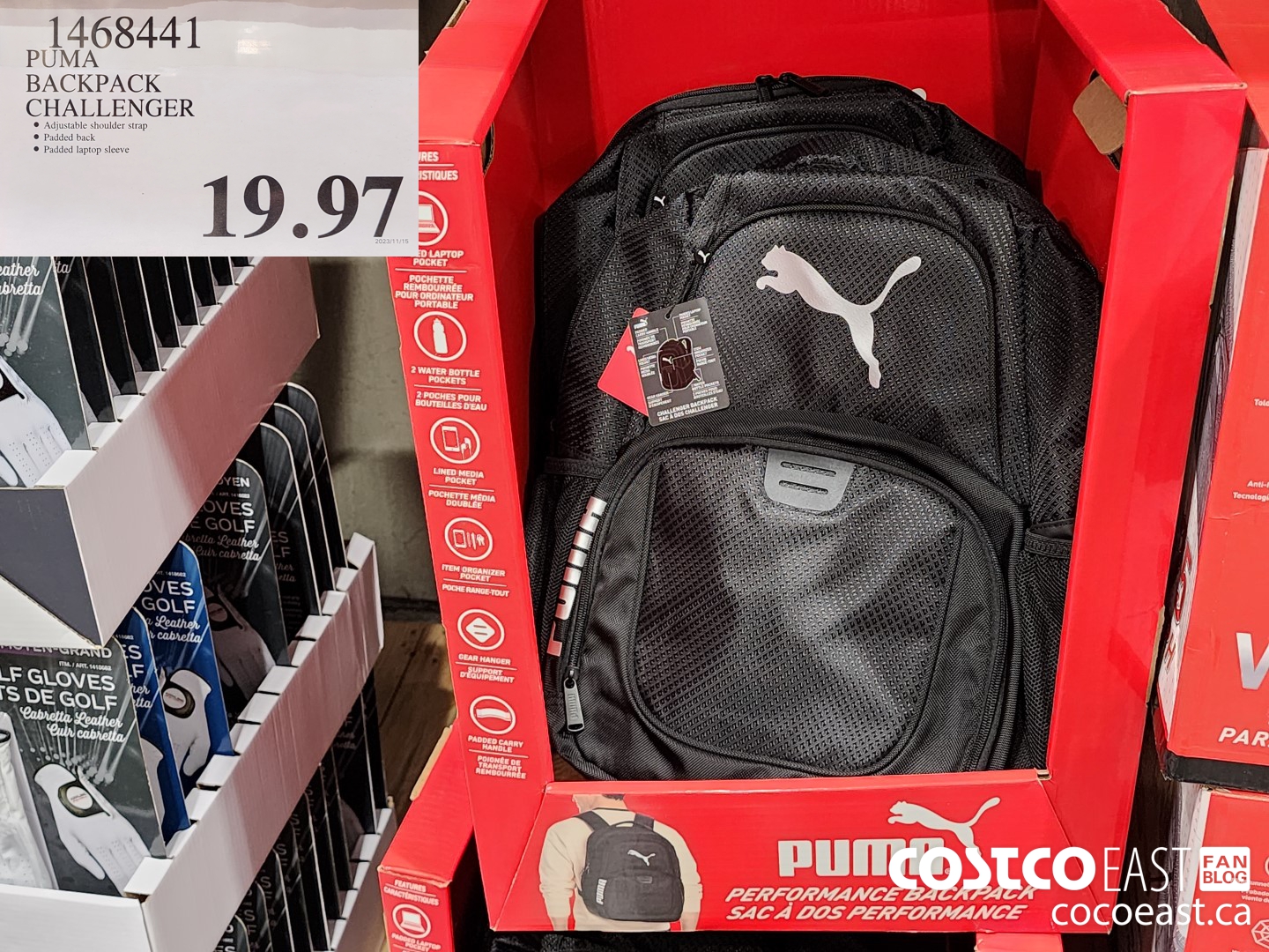 1468441 PUMA CHALLENGER BACKPACK $19.97