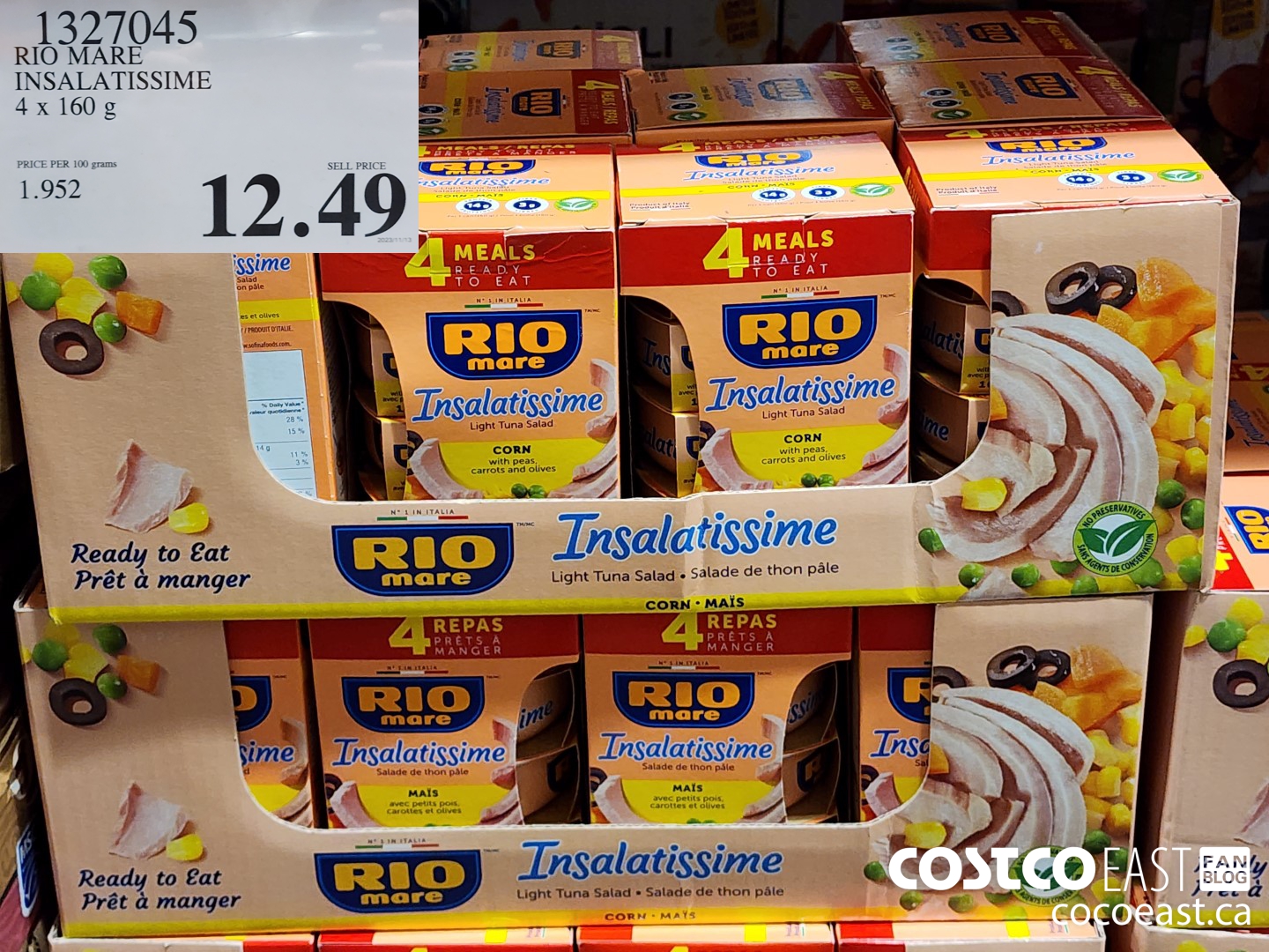 1327045 RIO MARE INSALATISSIME 4 X 160 G $12.49