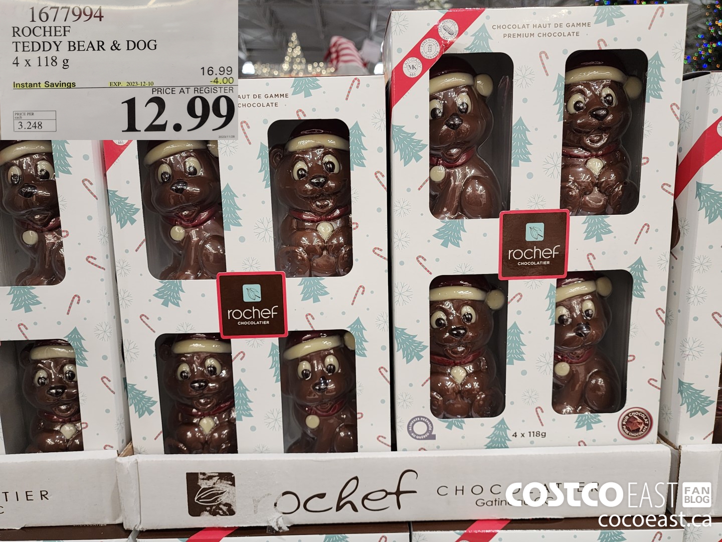 1677994 ROCHER TEDDY BEAR & DOG 4 x 118g ($4.00 INSTANT SAVINGS EXPIRES ON 2023-12-10) $12.99