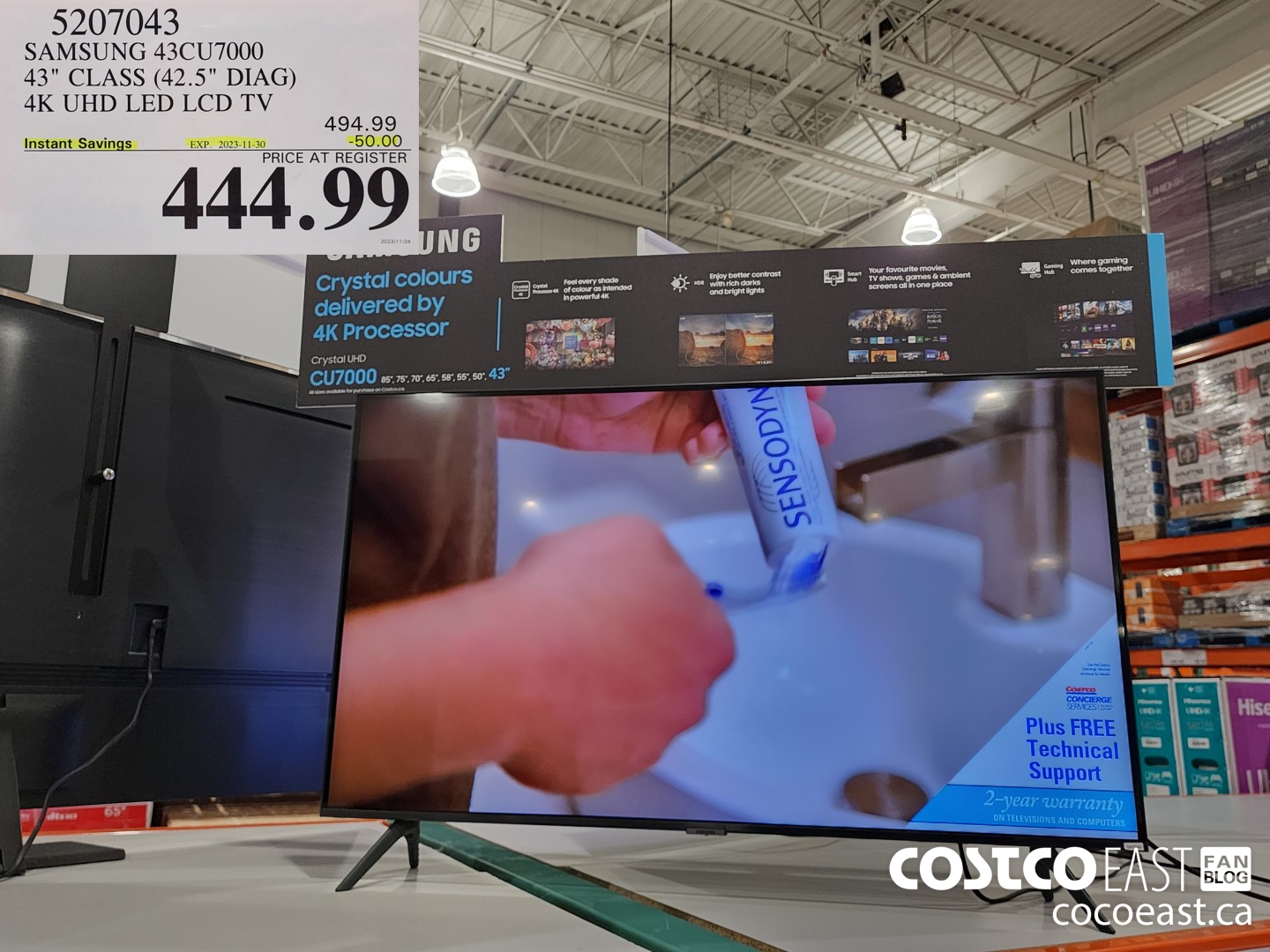 5207043 SAMSUNG 43CU7000 43