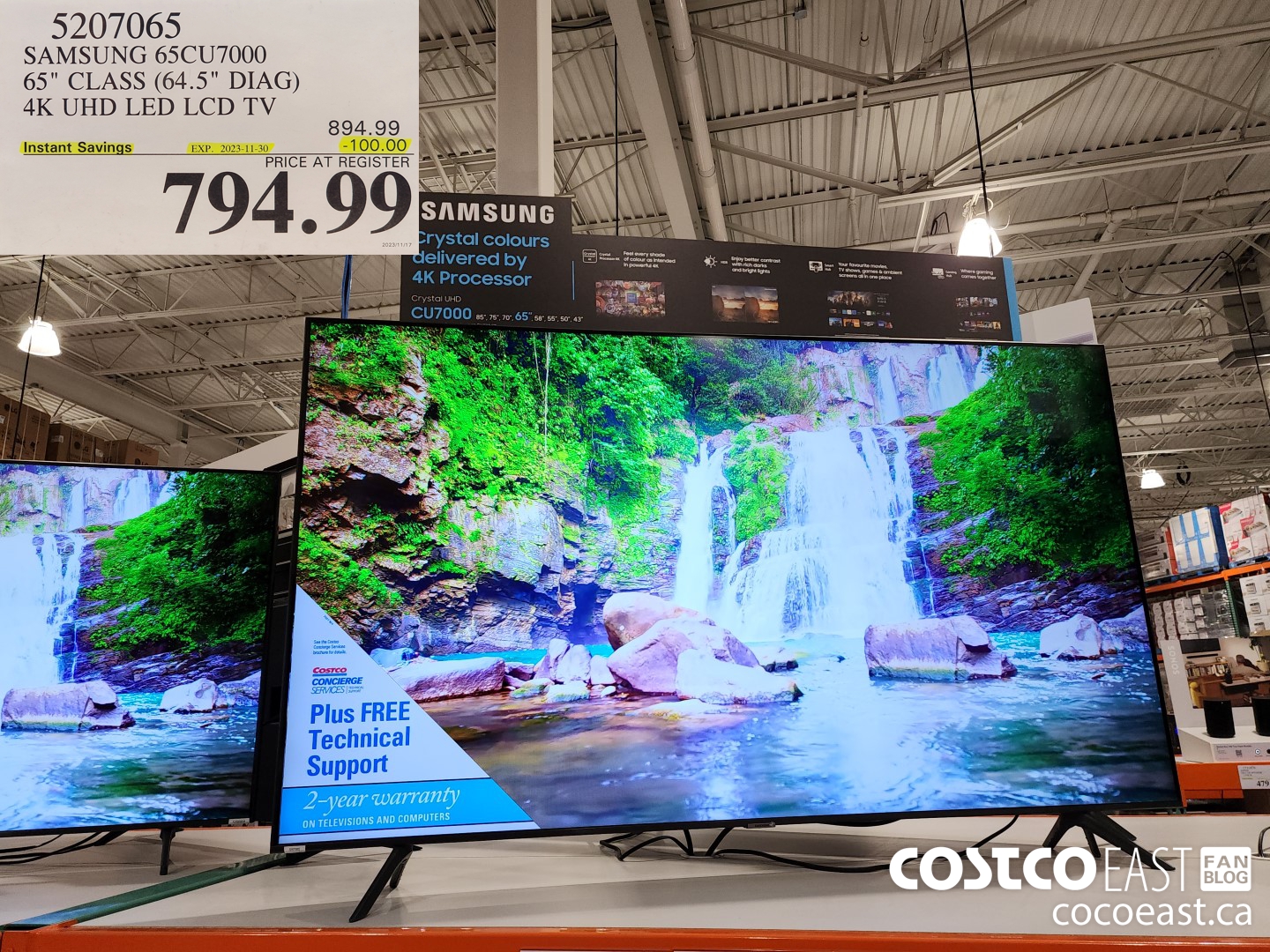 5207065 SAMSUNG 65CU7000 65