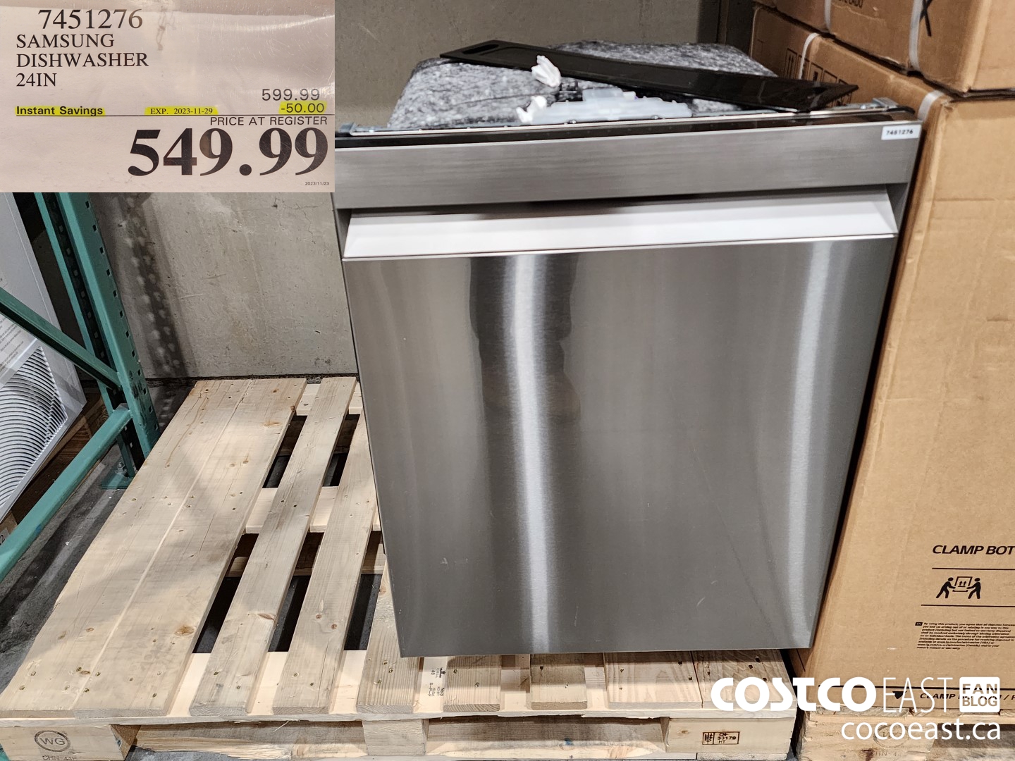 7451276 SAMSUNG DISHWASHER 24IN ($50.00 INSTANT SAVINGS EXPIRES ON 2023-11-29) $549.99