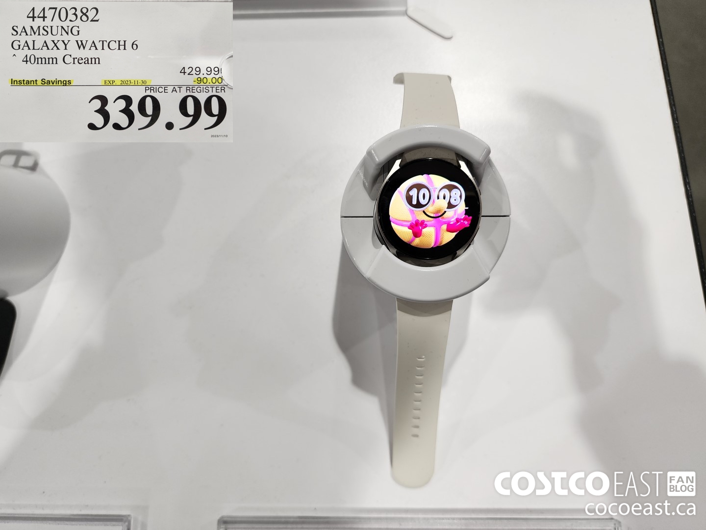 4470382 SAMSUNG GALAXY WATCH 6 40mm Cream ($90.00 INSTANT SAVINGS EXPIRES ON 2023-11-30) $339.99
