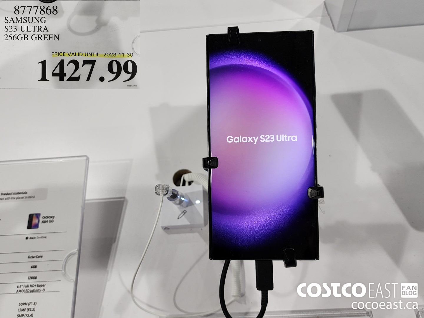 8777868 SAMSUNG S23 ULTRA 256GB GREEN $1427.99