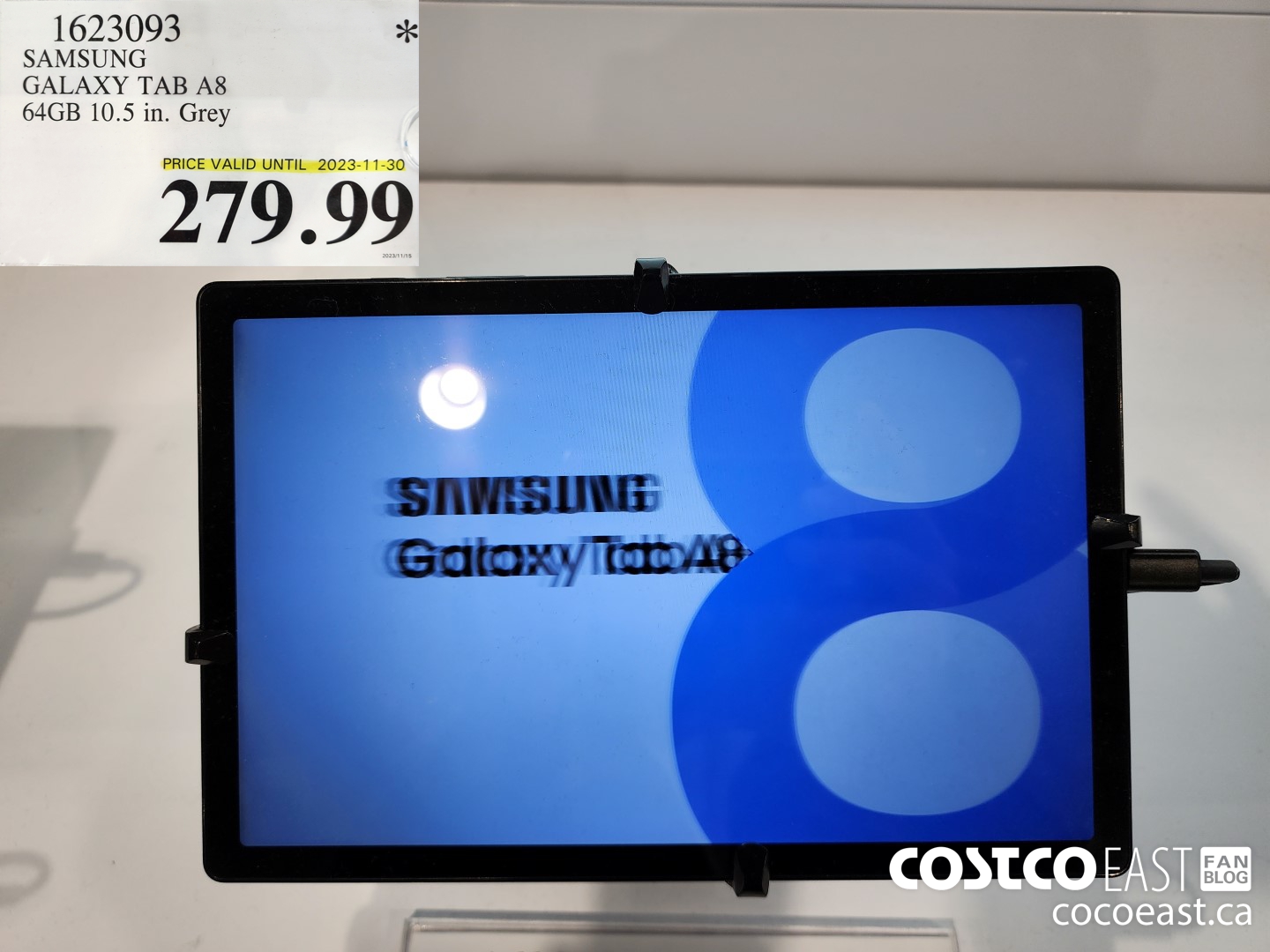 1623093 SAMSUNG TAB A8 64GB 10.5 IN GREY $279.99