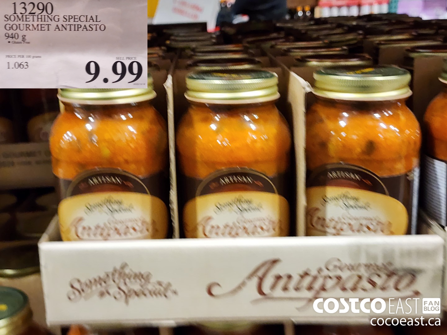 13290 SOMETHING SPECIAL GOURMET ANTIPASTO 940 G $9.99