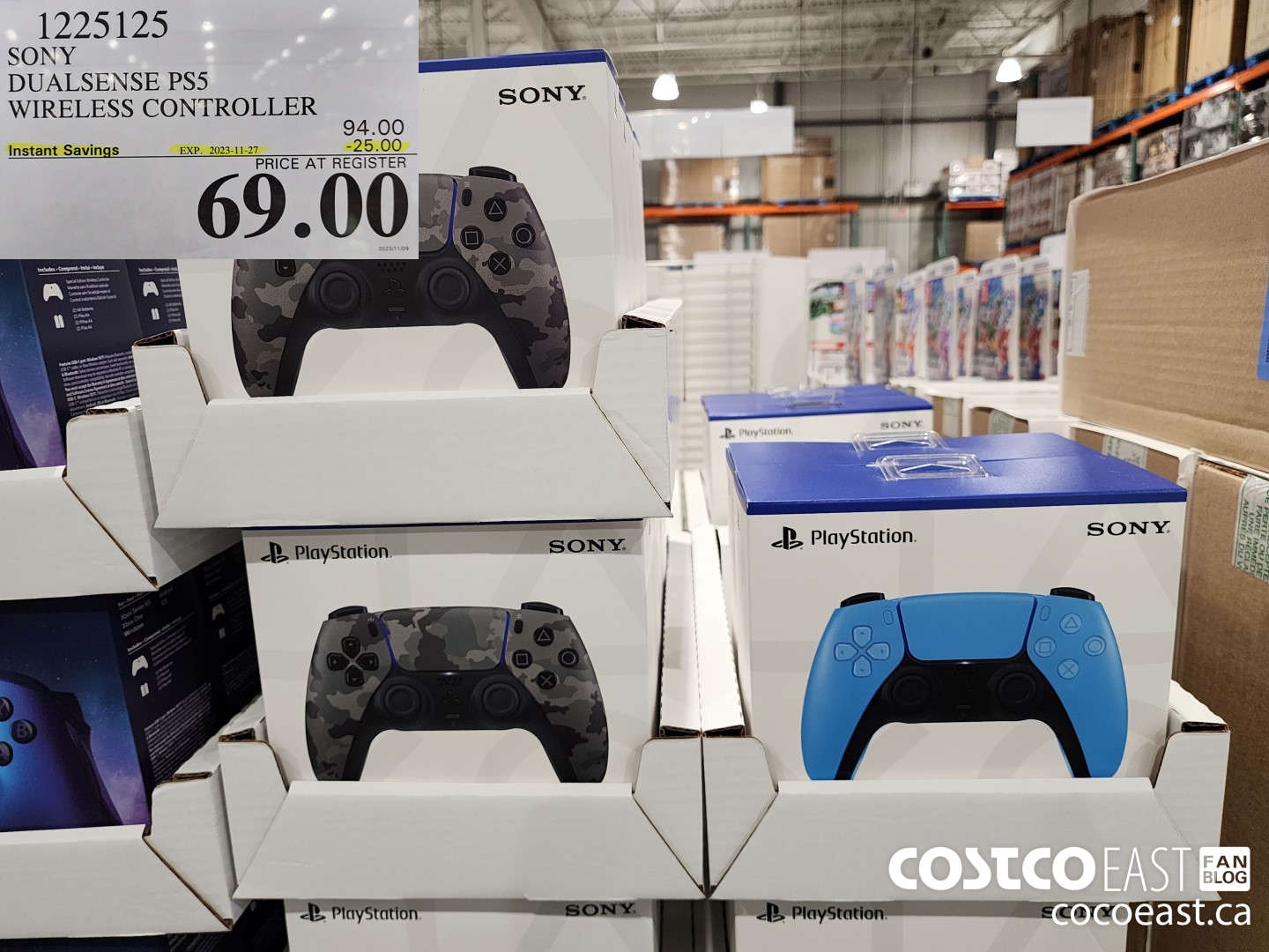 1225125 SONY DUALSENSE PS5 WIRELESS CONTROLLER ($25.00 INSTANT SAVINGS EXPIRES ON 2023-11-27) $69.00